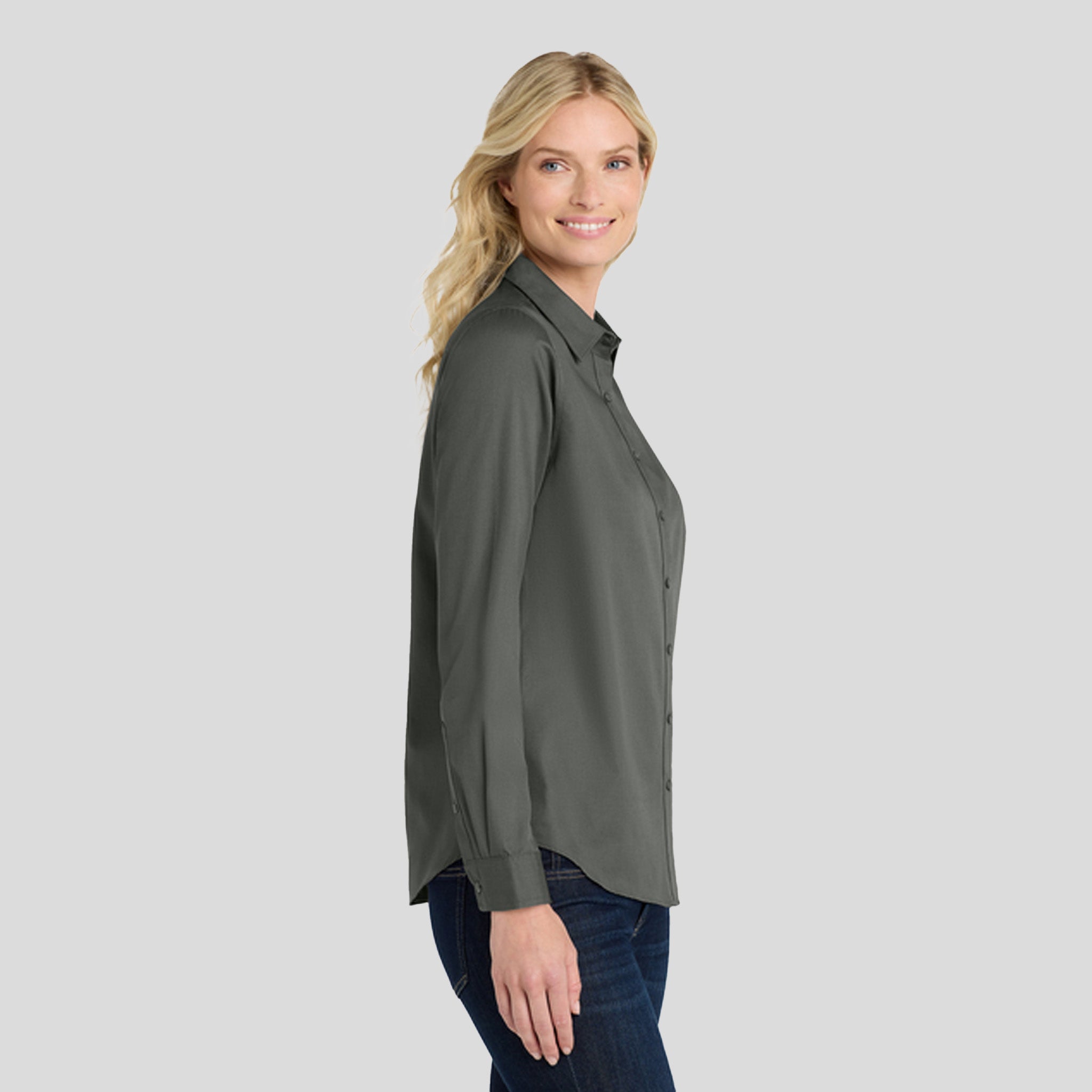 Women's Long Sleeve SuperPro React β’ | Storm Grey