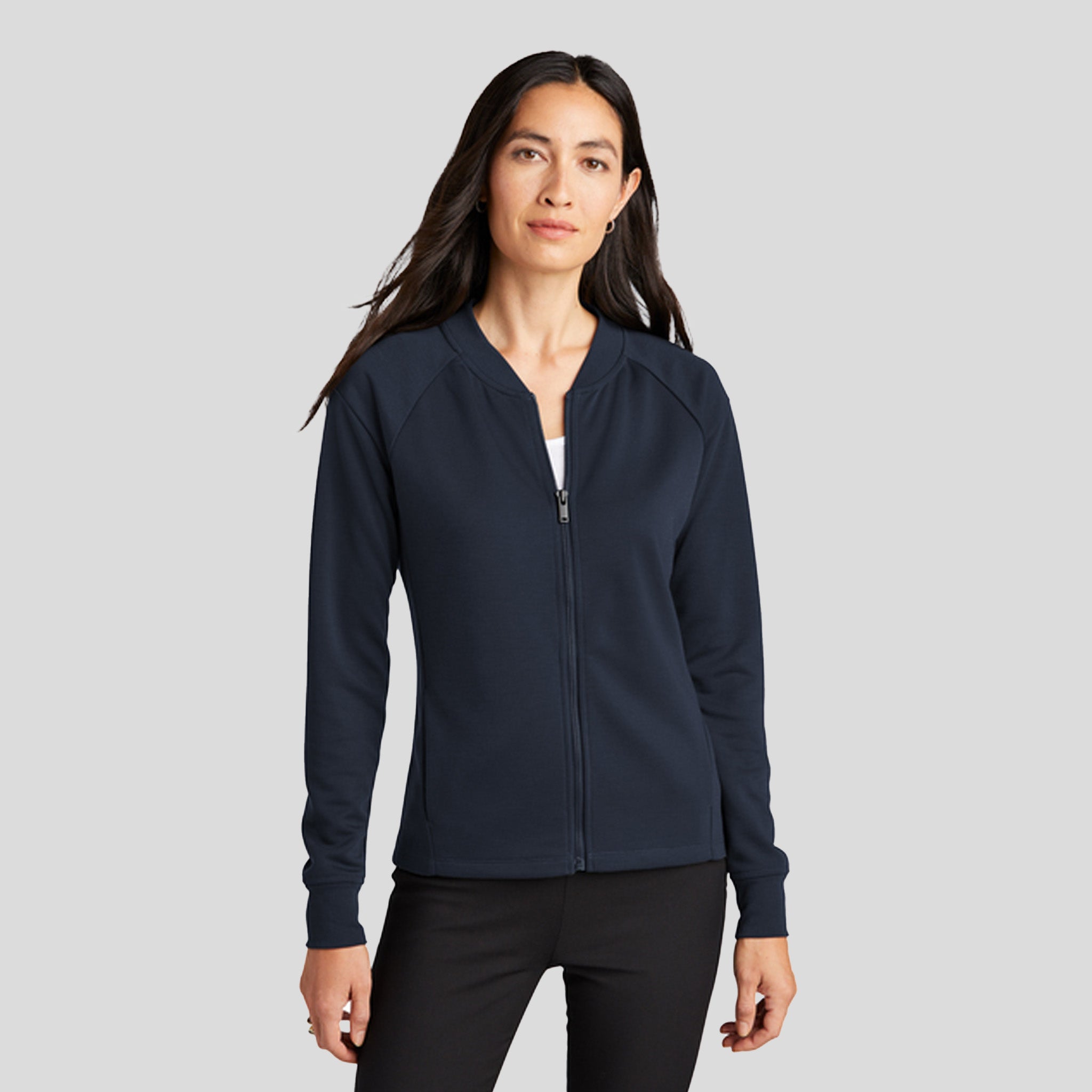 Women's Double-Knit Bomber | Night Navy