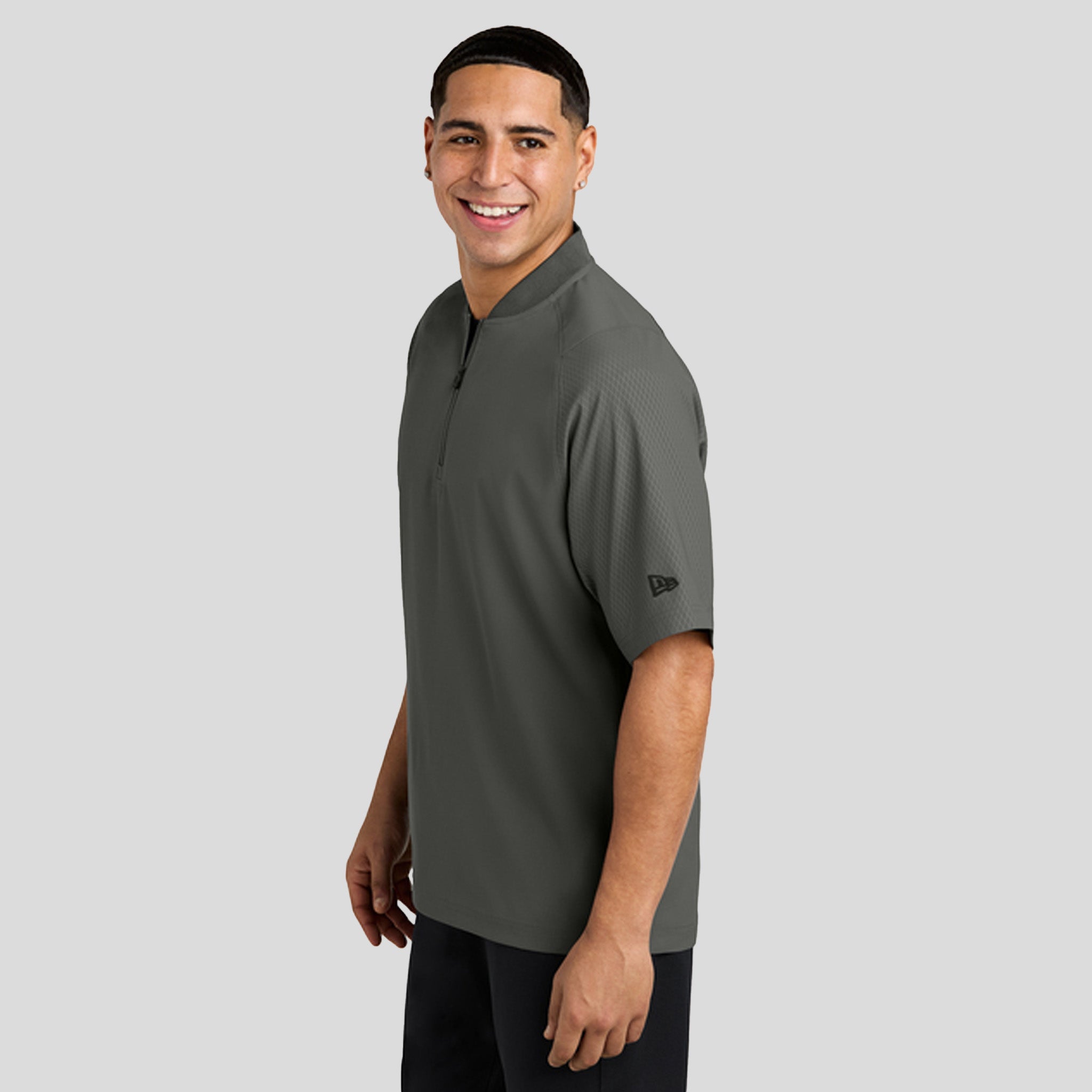 Cage Short Sleeve 1/4-Zip Jacket | Graphite