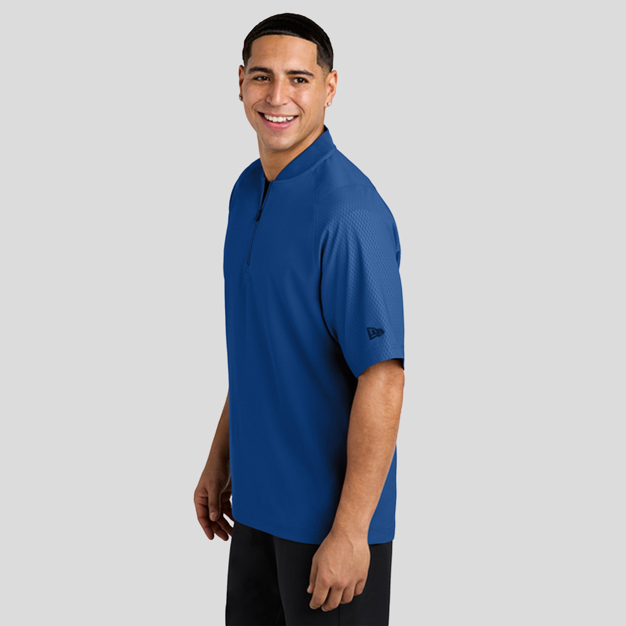 Cage Short Sleeve 1/4-Zip Jacket | Royal
