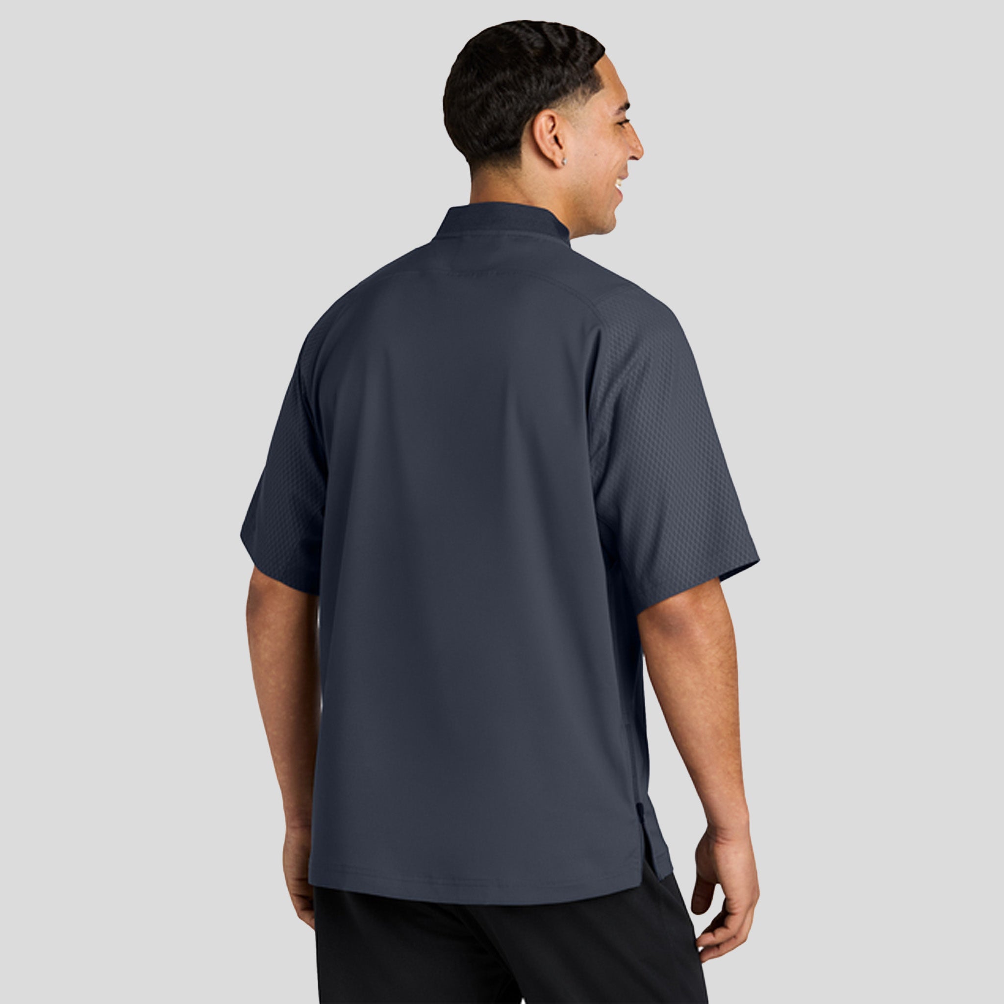 Cage Short Sleeve 1/4-Zip Jacket | True Navy