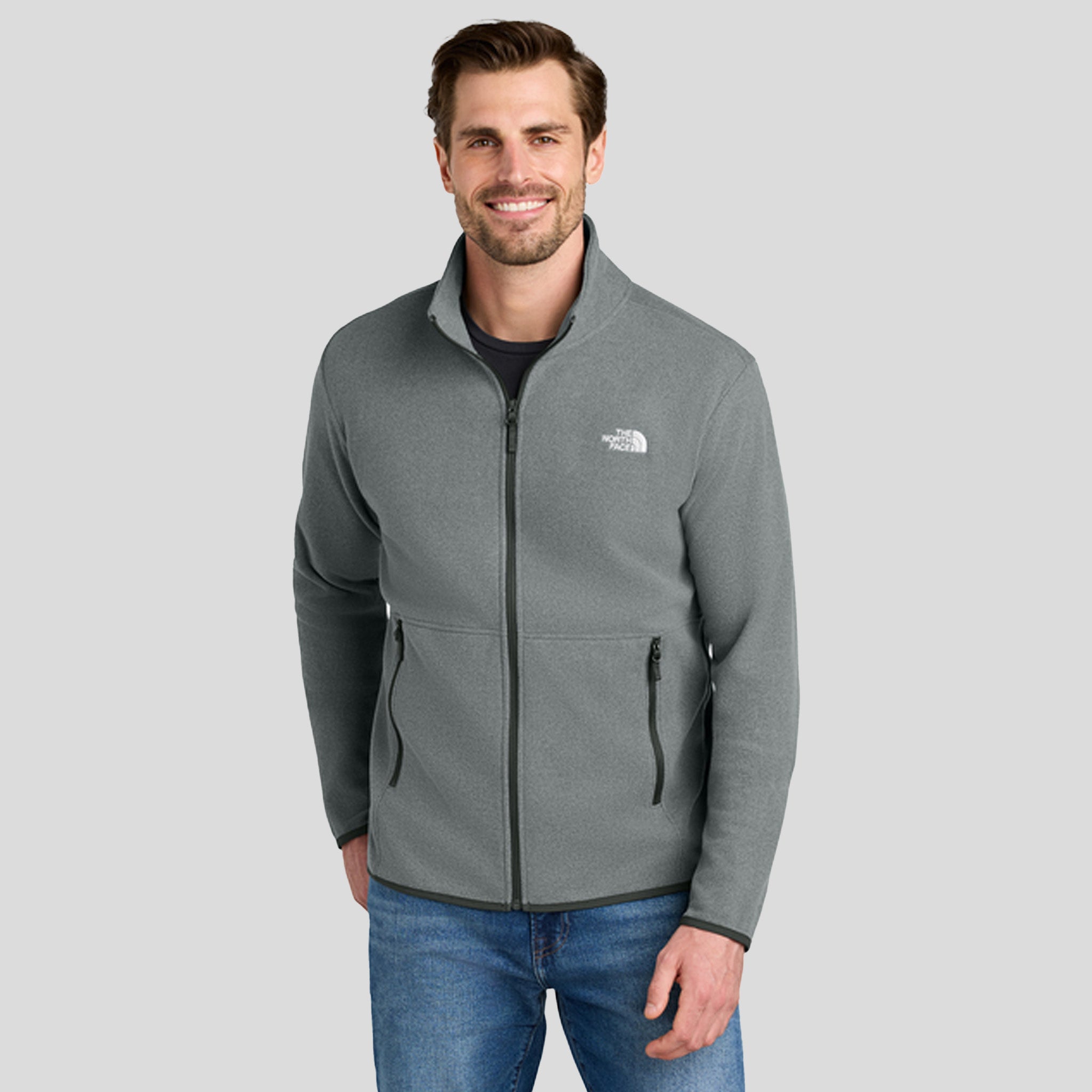 Glacier Full-Zip Fleece Jacket | TNF Medium Grey Heather