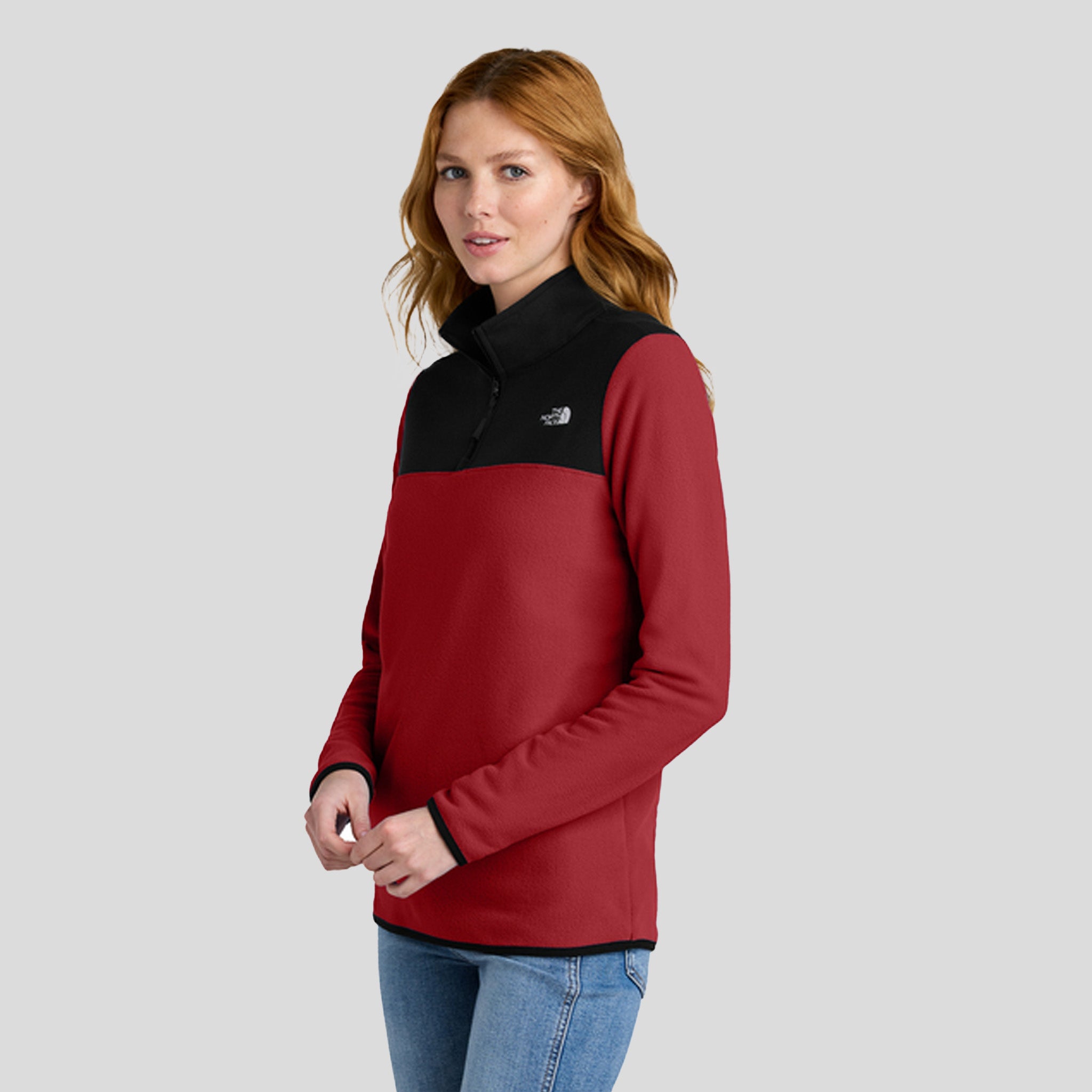 Women's Glacier 1/4-Zip Fleece | Rage Red /TNF Black