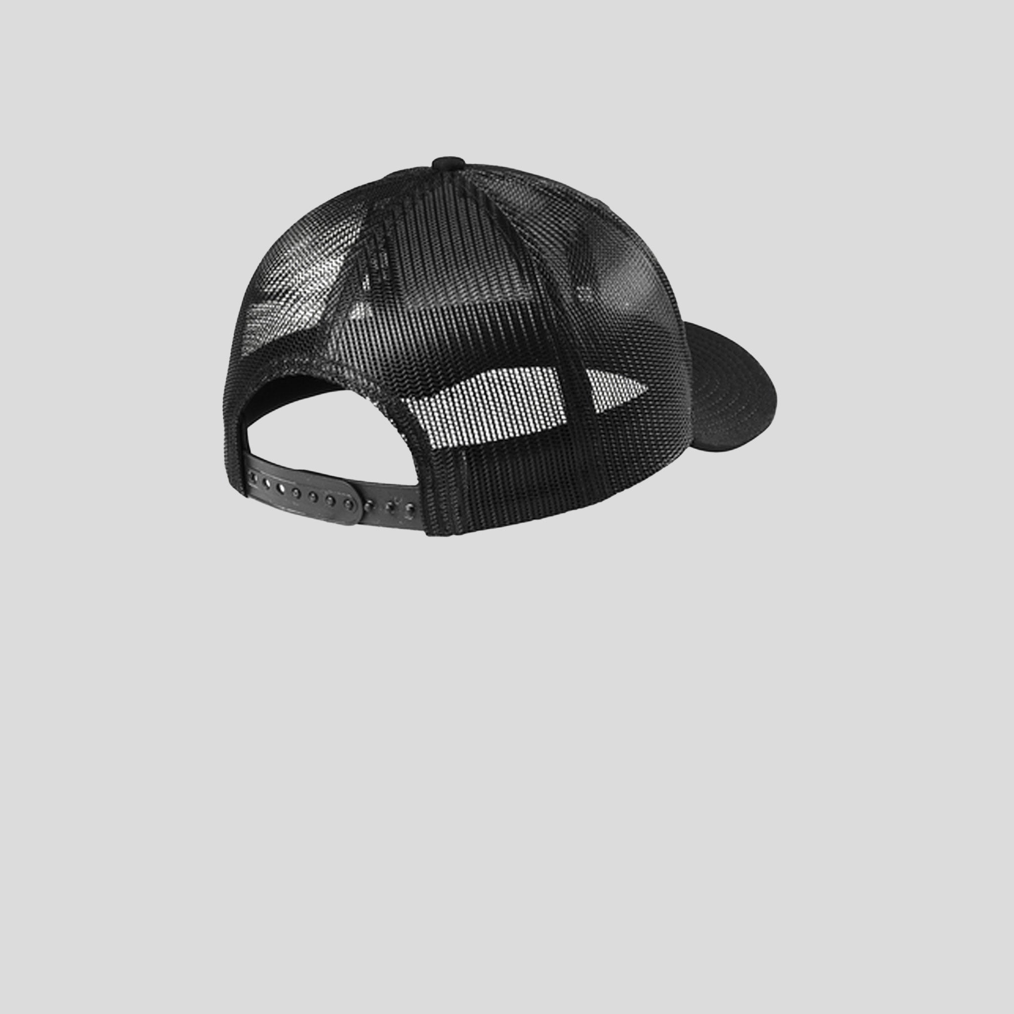 Snapback Low Profile Trucker Cap | Flag Black