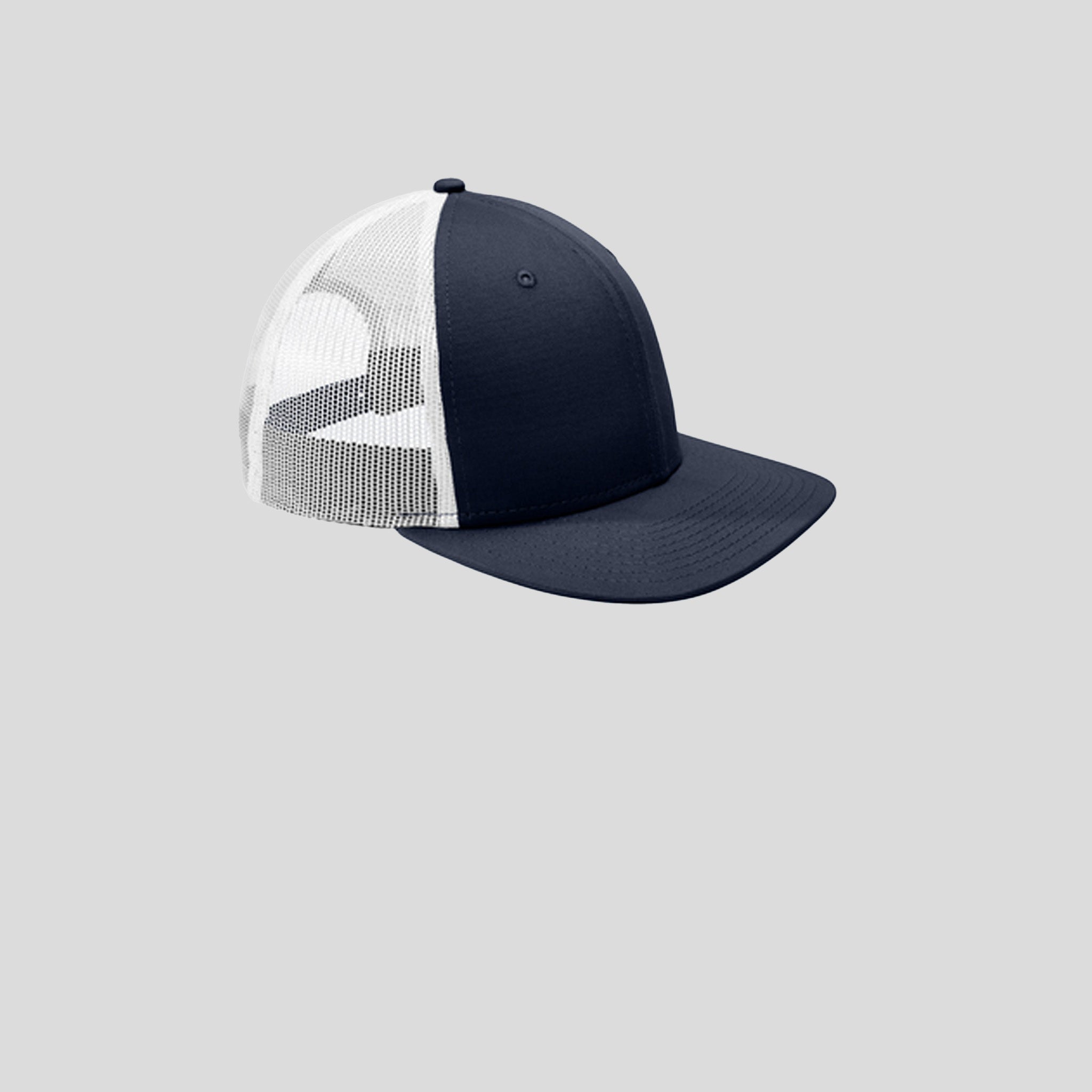 Snapback Low Profile Trucker Cap | Flag Deep Navy/White