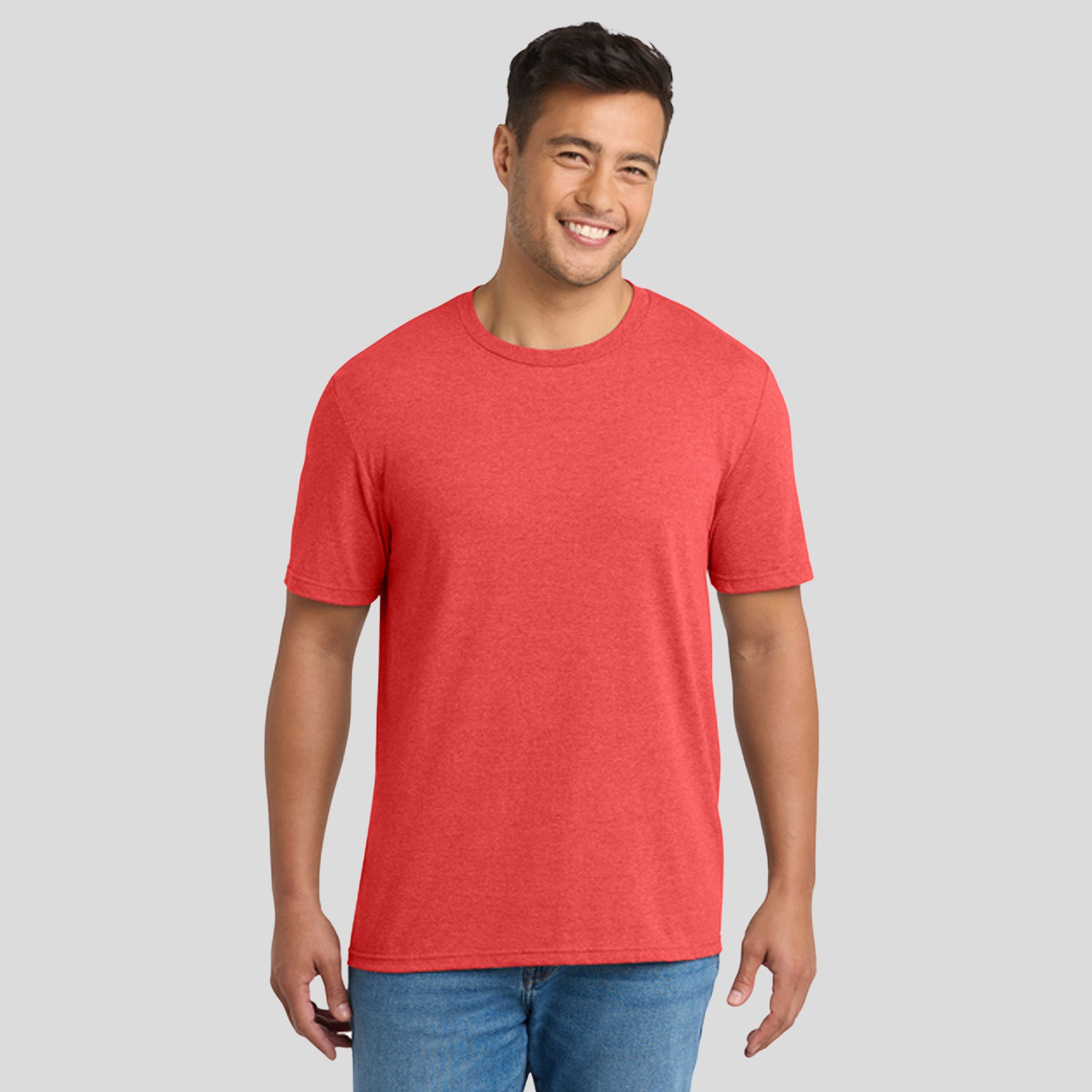Tri-Blend Tee | Bright Red Heather