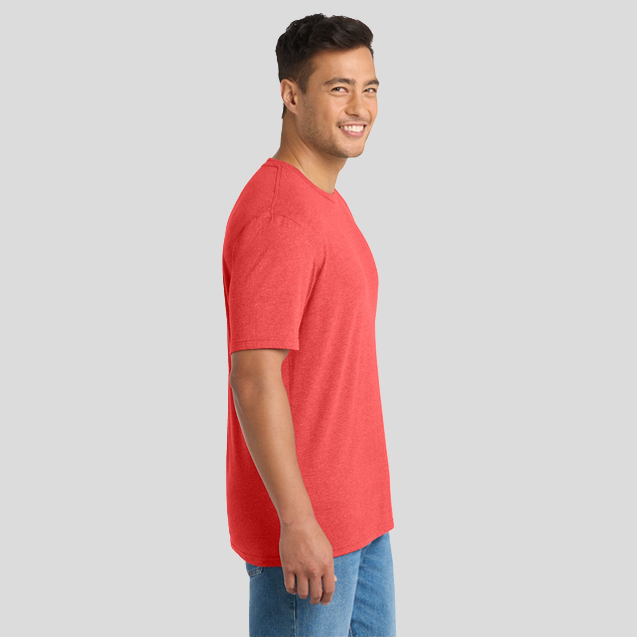 Tri-Blend Tee | Bright Red Heather