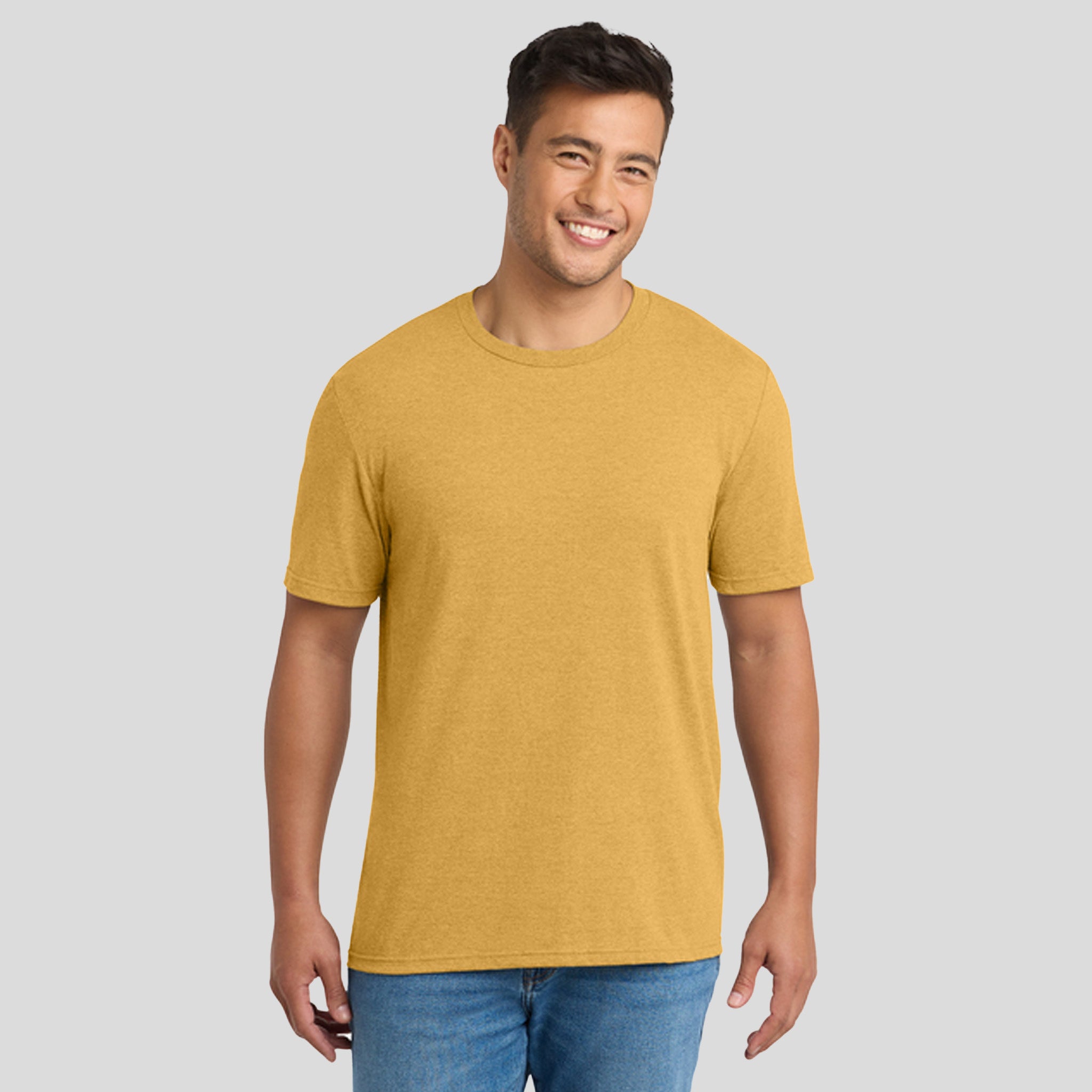Tri-Blend Tee | Ochre Yellow Heather
