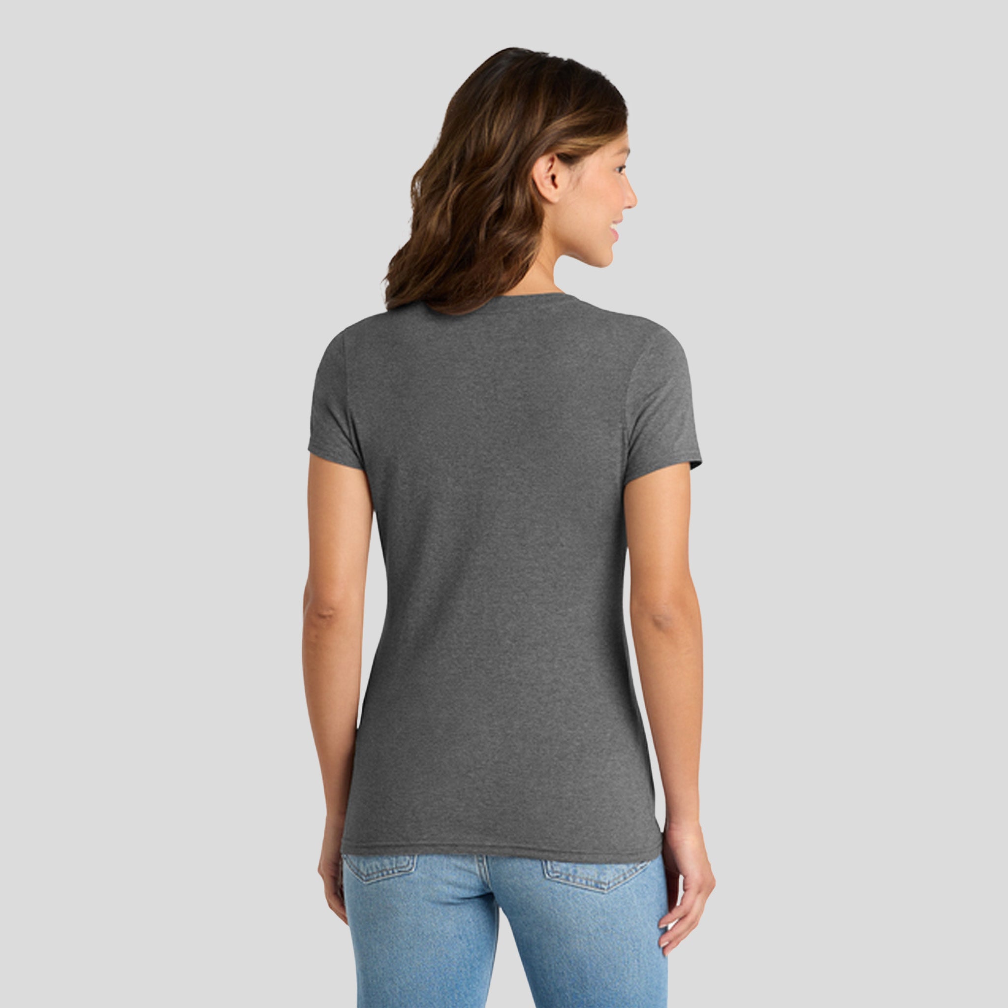 Women's Tri-Blend V-Neck Tee | Graphite Heather