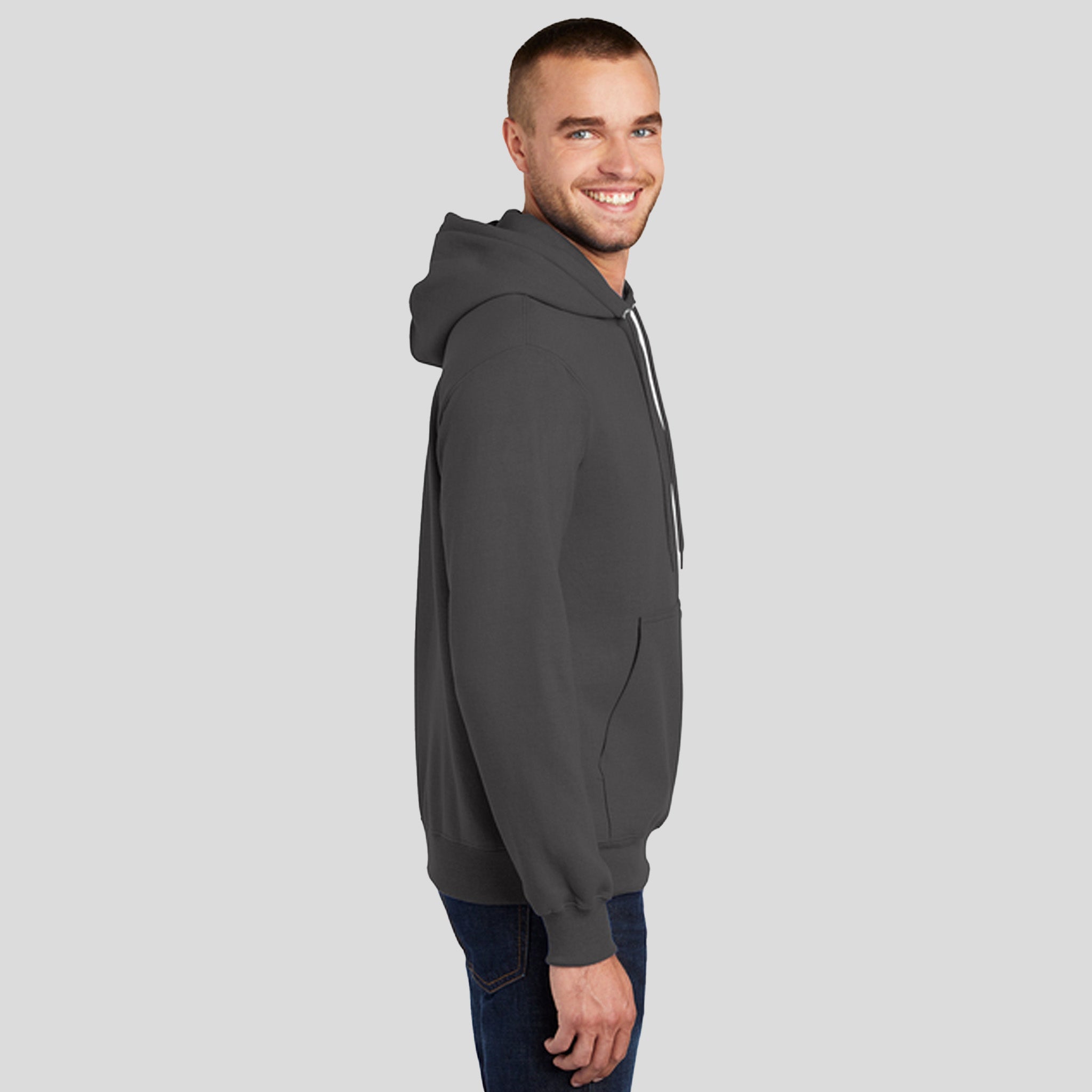Core Fleece Pullover Hooded Sweatshirt | Charcoal