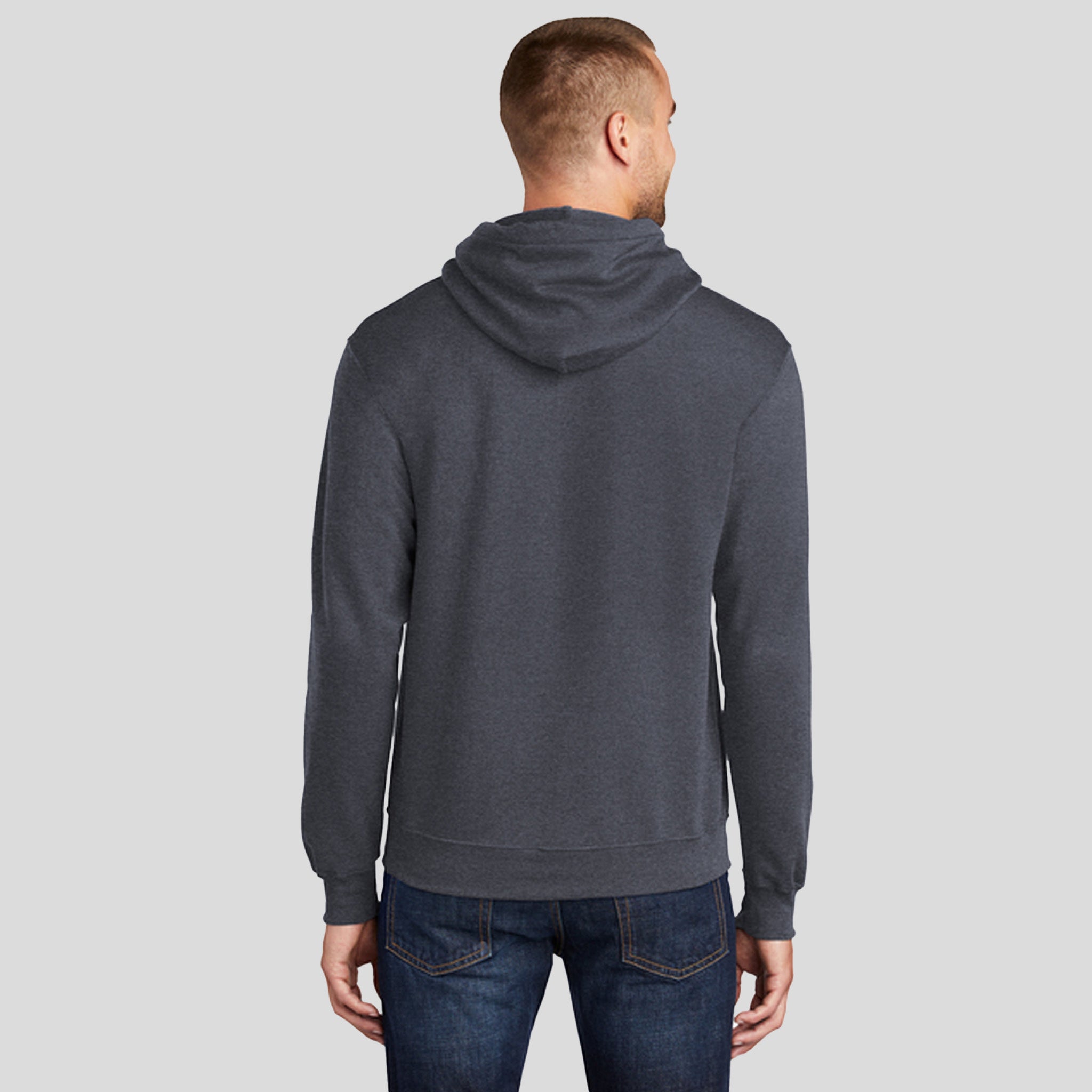 Core Fleece Pullover Hooded Sweatshirt | Heather Navy