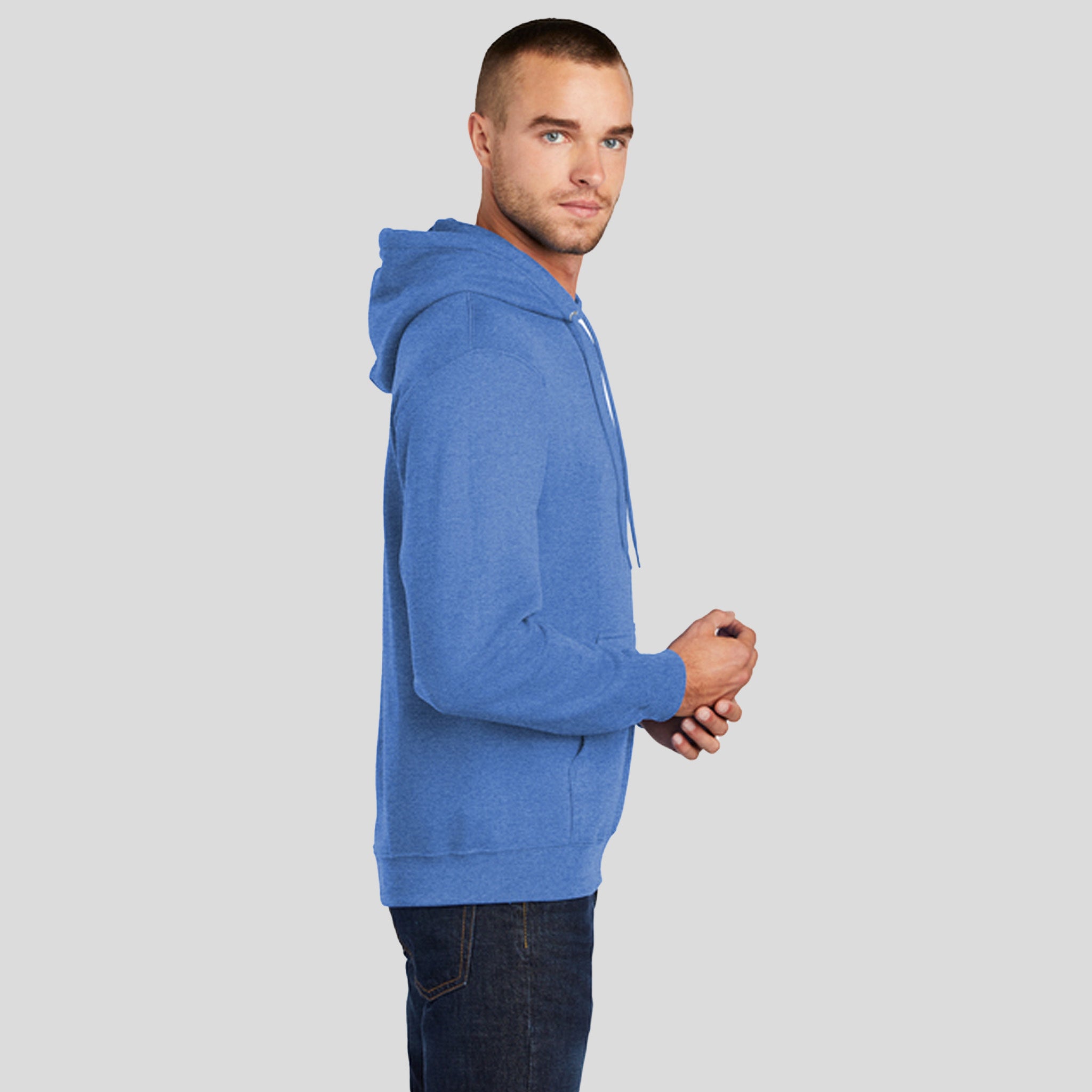 Core Fleece Pullover Hooded Sweatshirt | Heather Royal