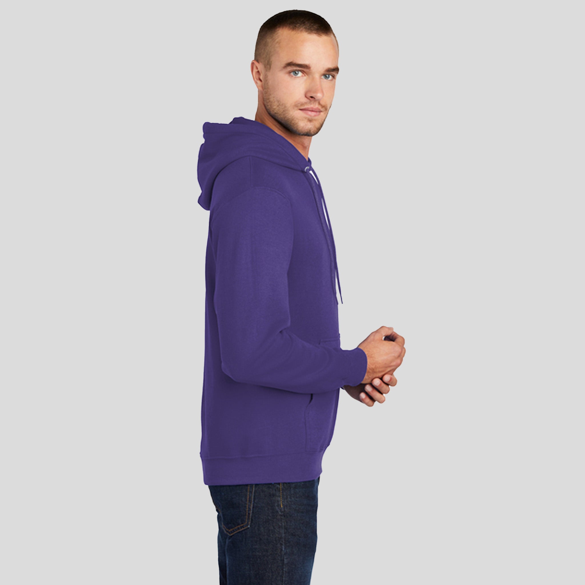 Core Fleece Pullover Hooded Sweatshirt | Purple