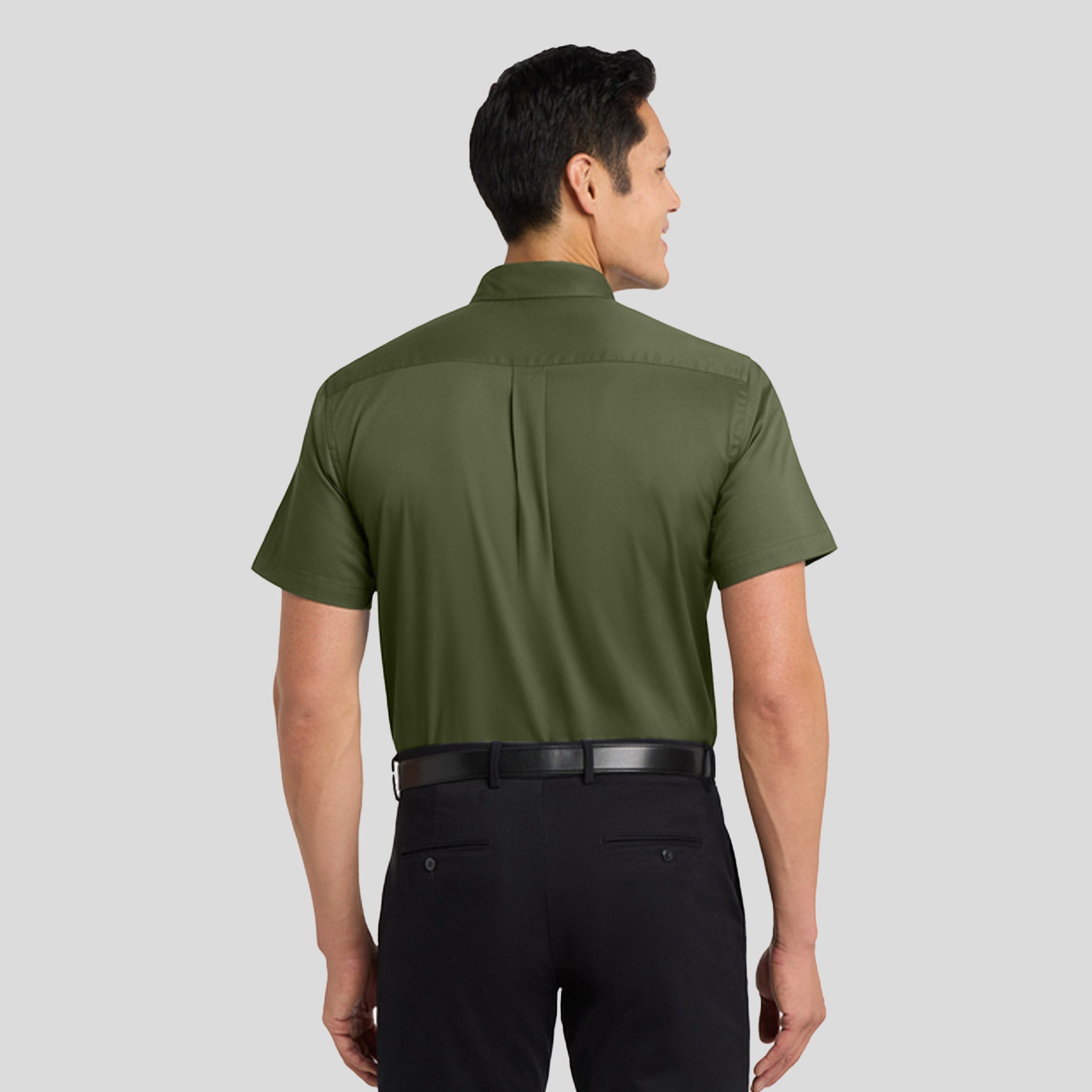 Short Sleeve Easy Care Shirt | Clover Green