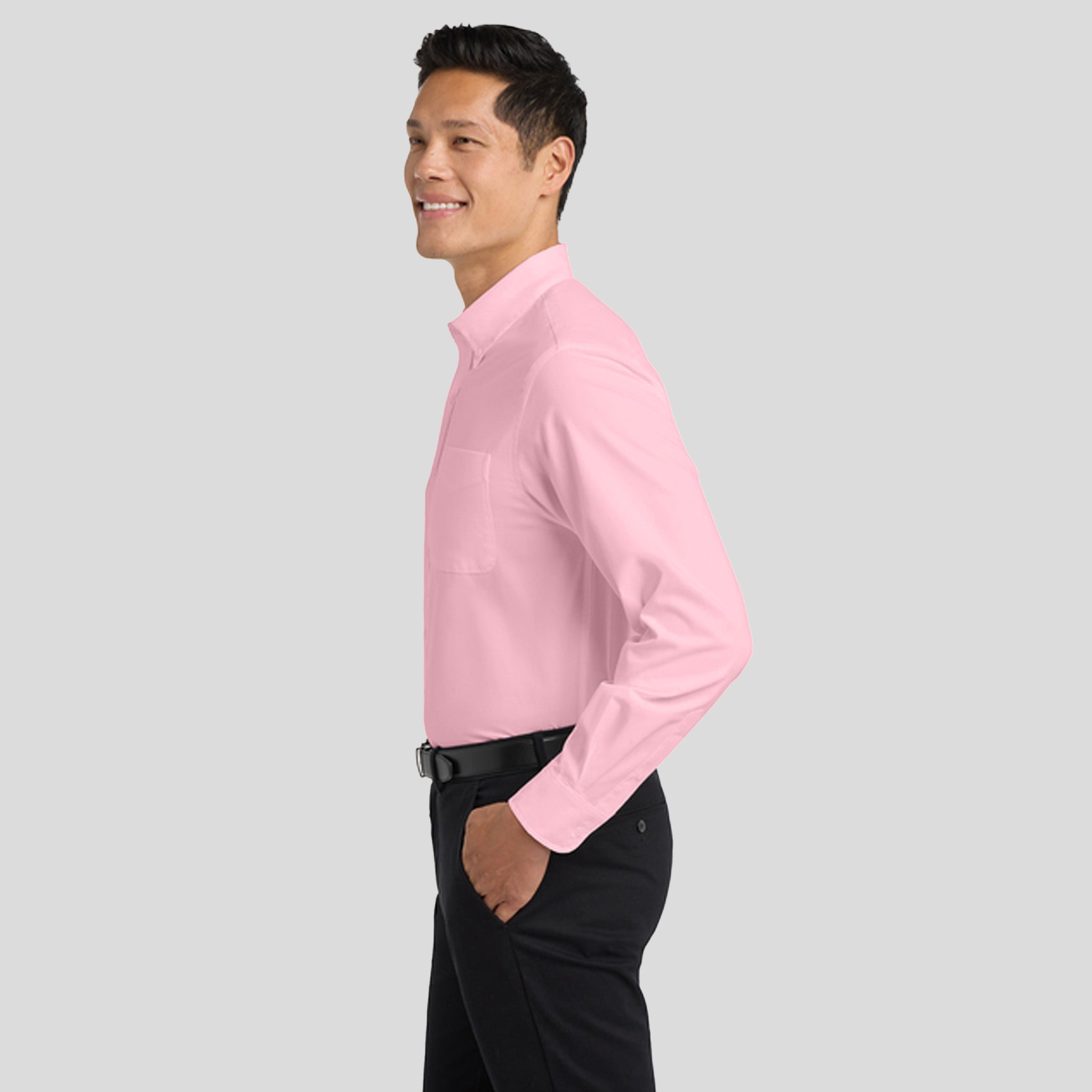Long Sleeve Easy Care Shirt | Light Pink
