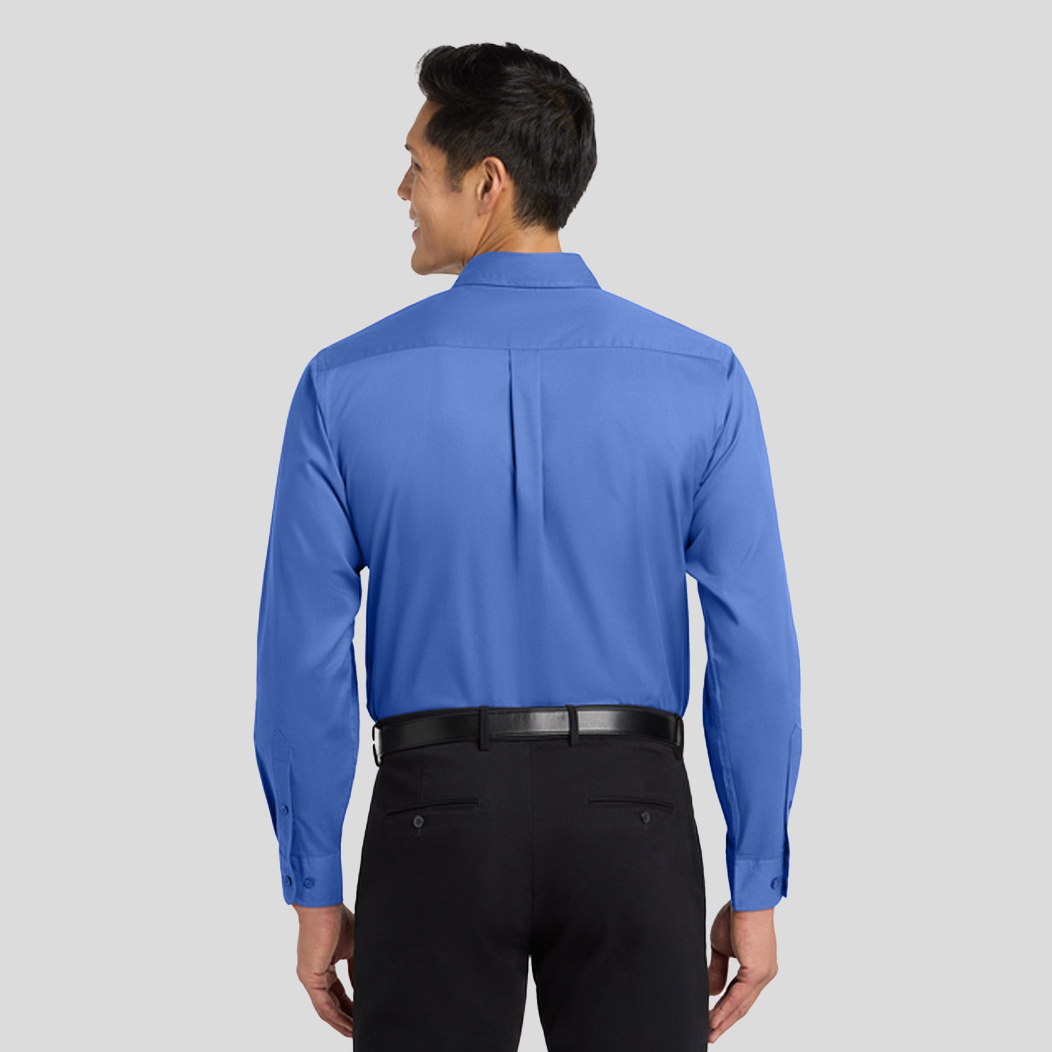 Long Sleeve Easy Care Shirt | Ultramarine Blue