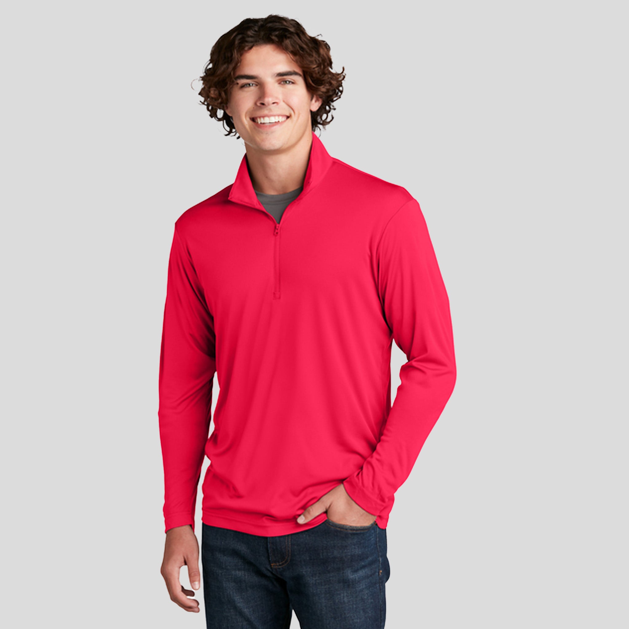 PosiChargeยฎ Competitorโข 1/4-Zip Pullover | Red