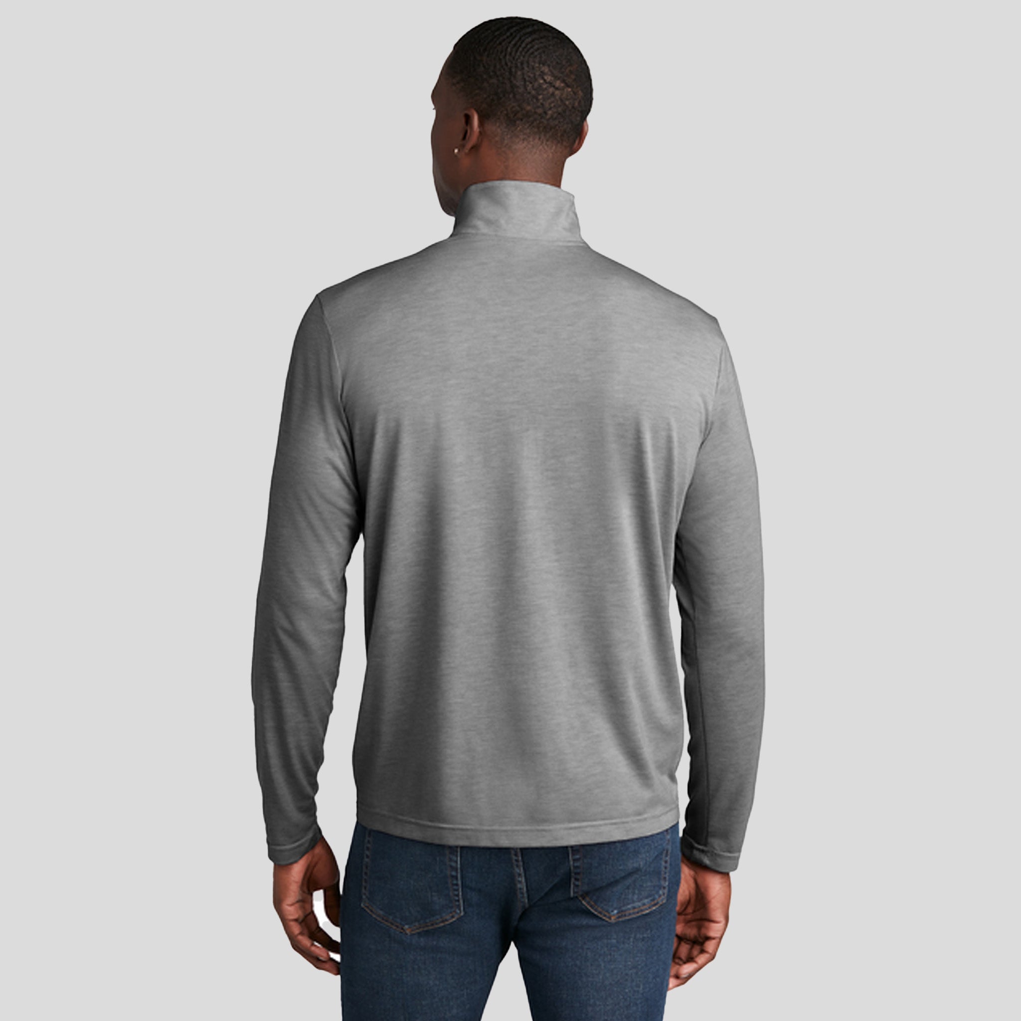 PosiCharge ยฎ Tri-Blend Wicking 1/4-Zip Pullover | Dark Grey Heather