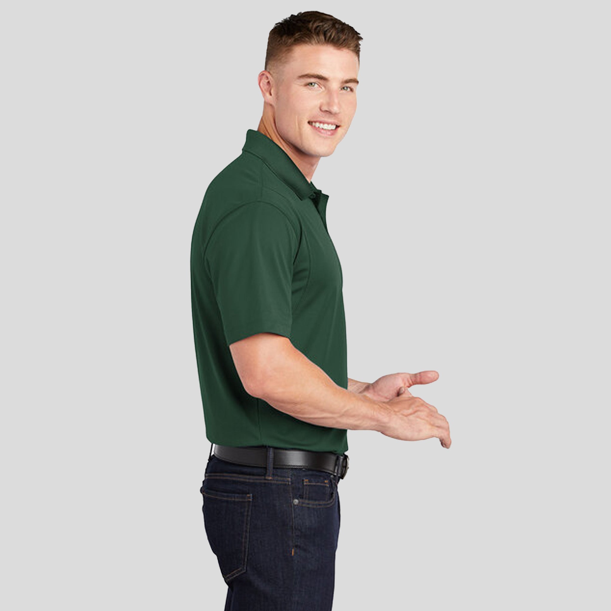 Micropique Sport-Wickยฎ Polo | Forest Green