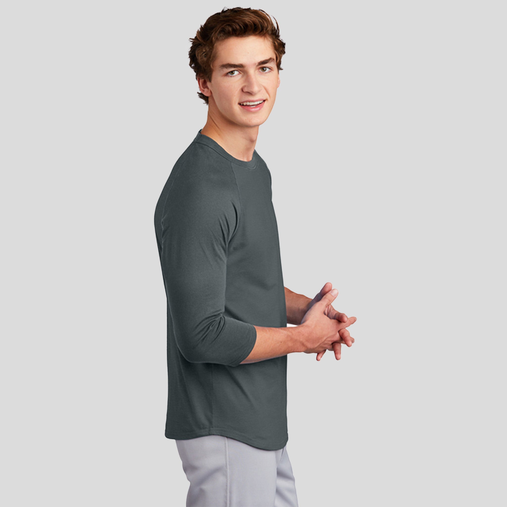 Colorblock Raglan Jersey | Iron Grey