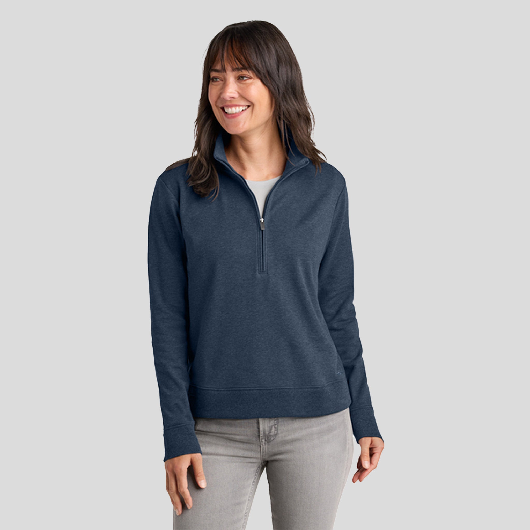Womenβs Ocean Villa 1/4-Zip | Blue Heather