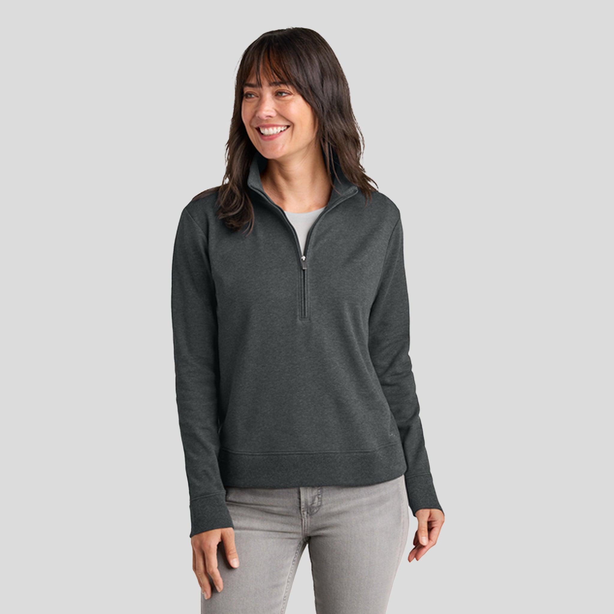 Womenβs Ocean Villa 1/4-Zip | Dark Grey Heather