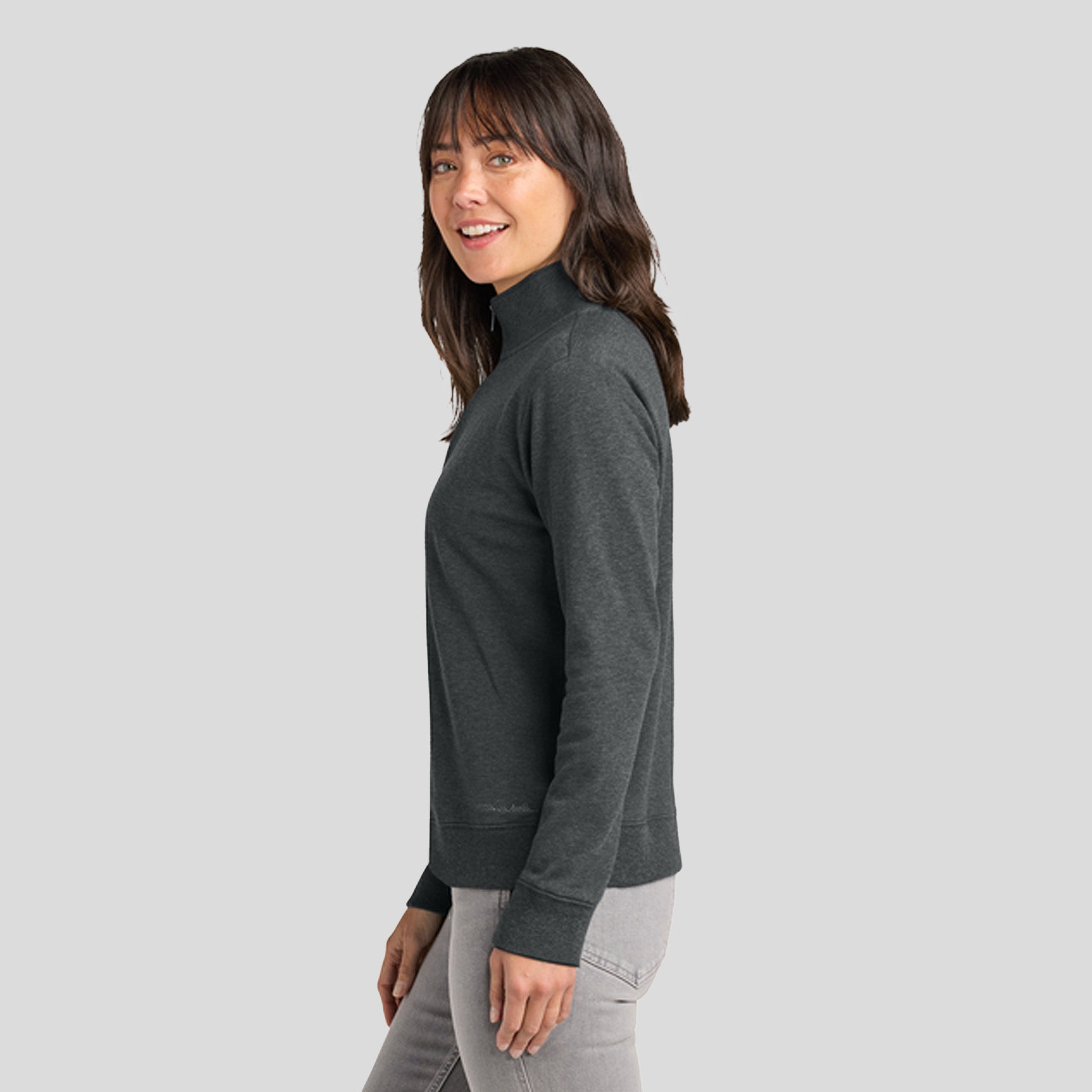 Womenβs Ocean Villa 1/4-Zip | Dark Grey Heather