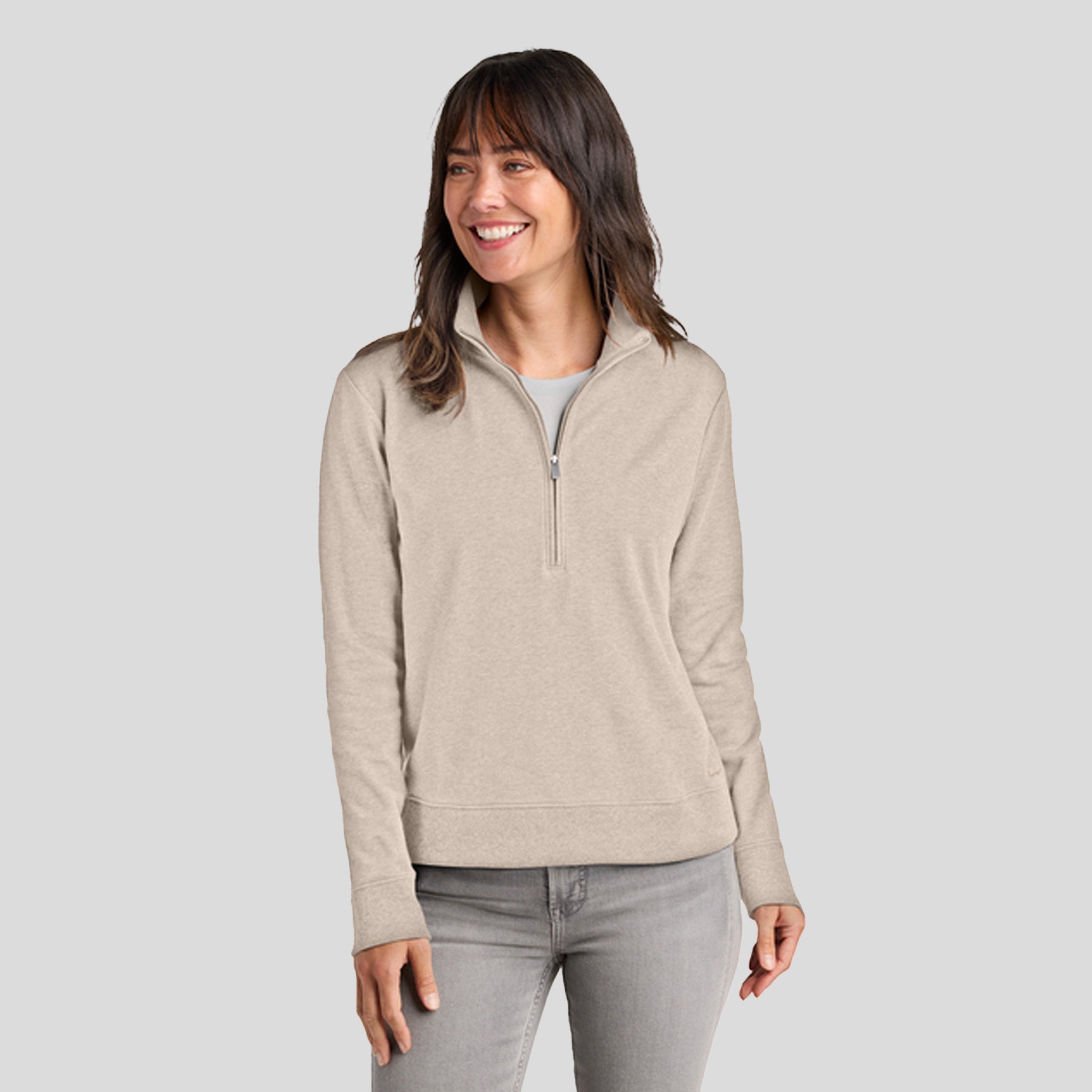 Womenβs Ocean Villa 1/4-Zip | Natural Heather