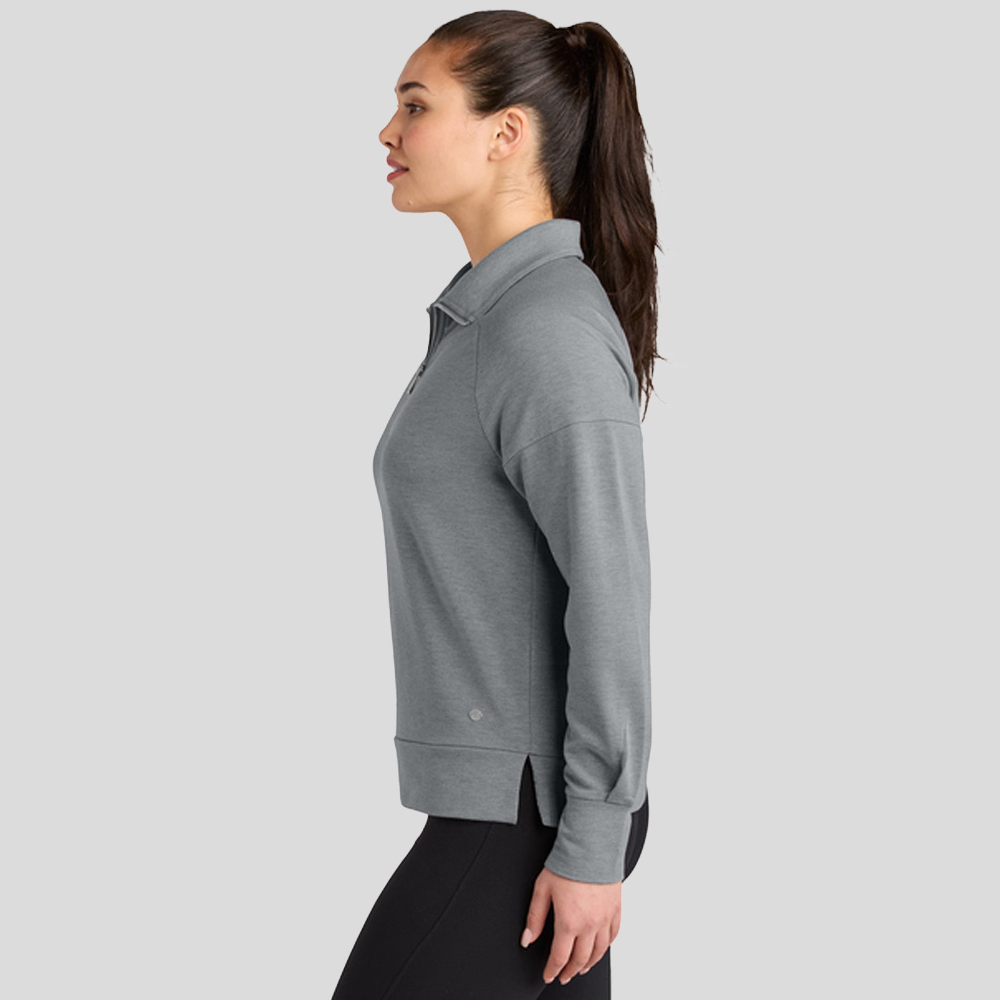 Womenβs Luuma 1/2-Zip | Petrol Grey Heather