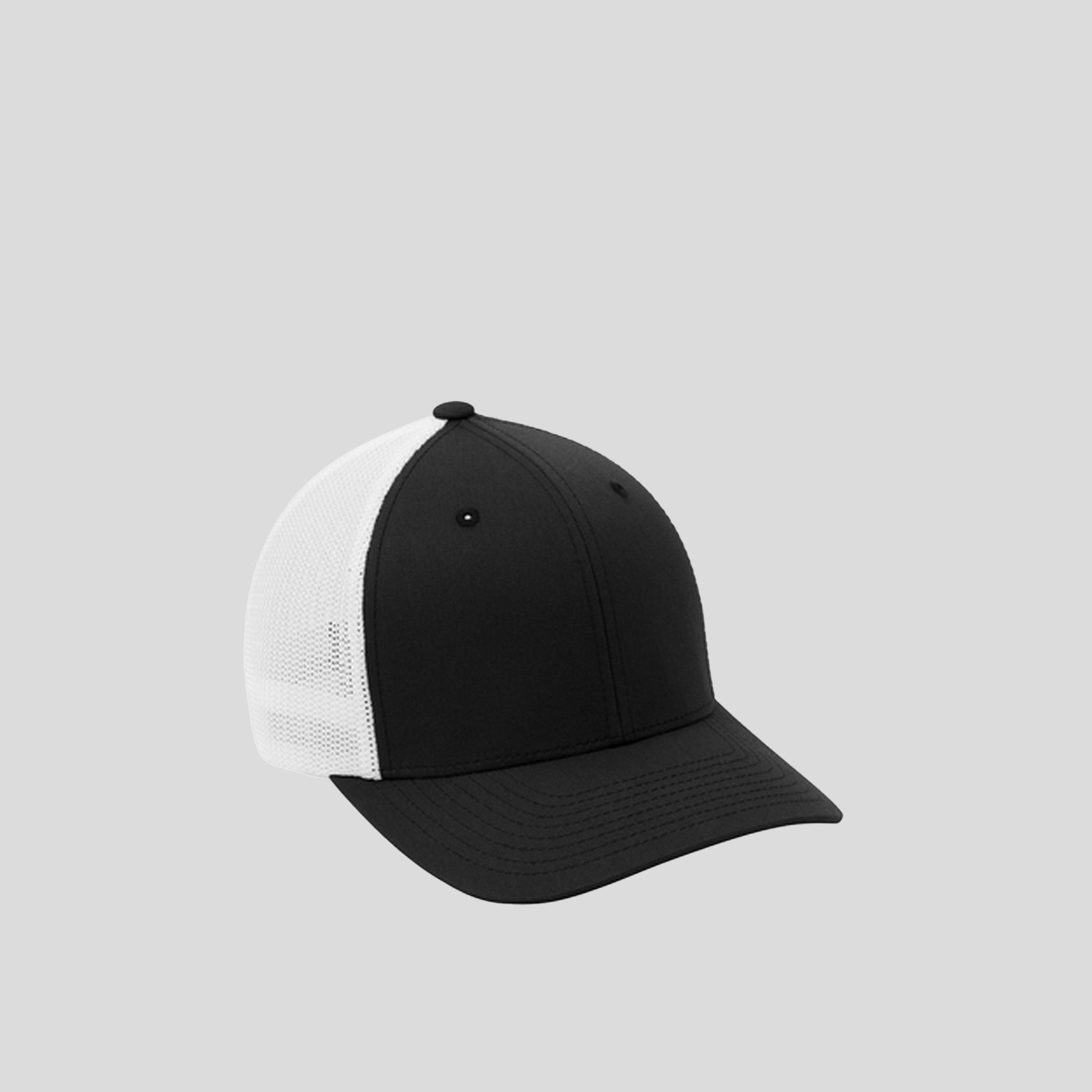 Flexfitยฎ Mesh Back Cap | Black/White