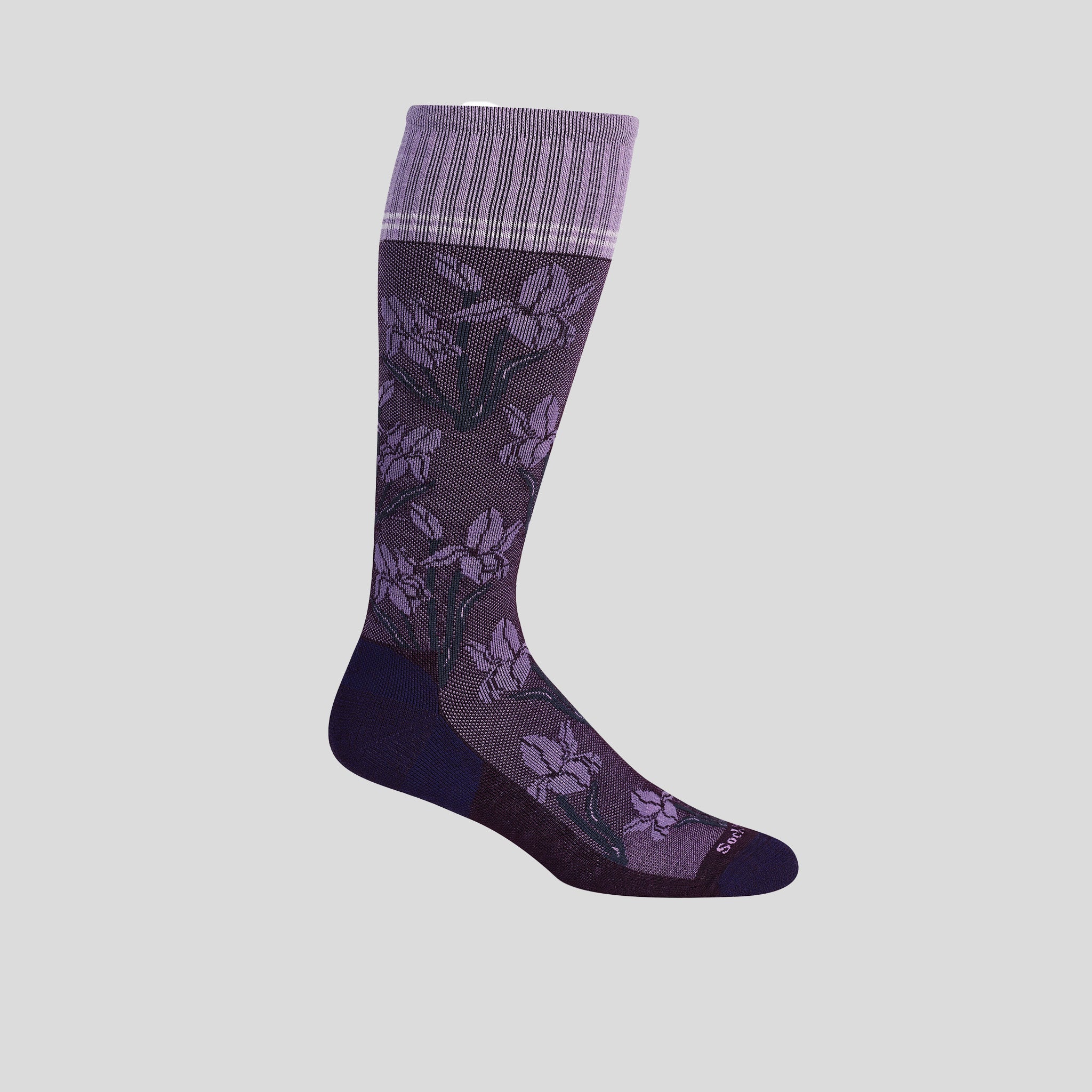 Iris Compression Socks | Blackberry