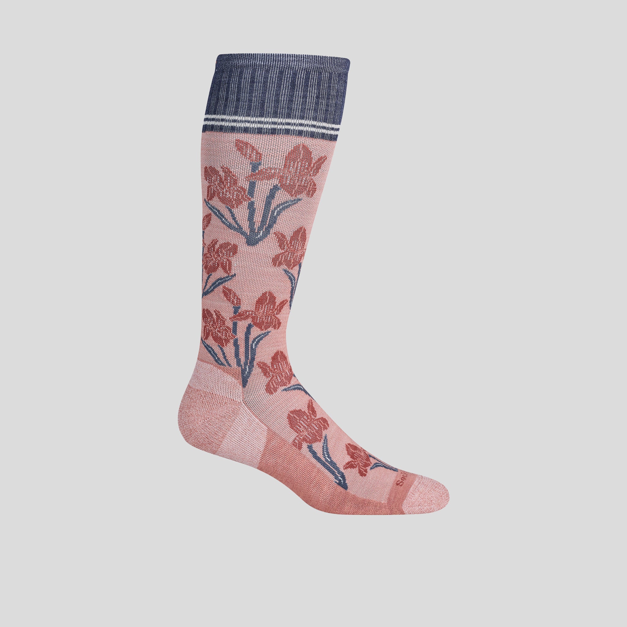 Iris Compression Socks | Pink Clay