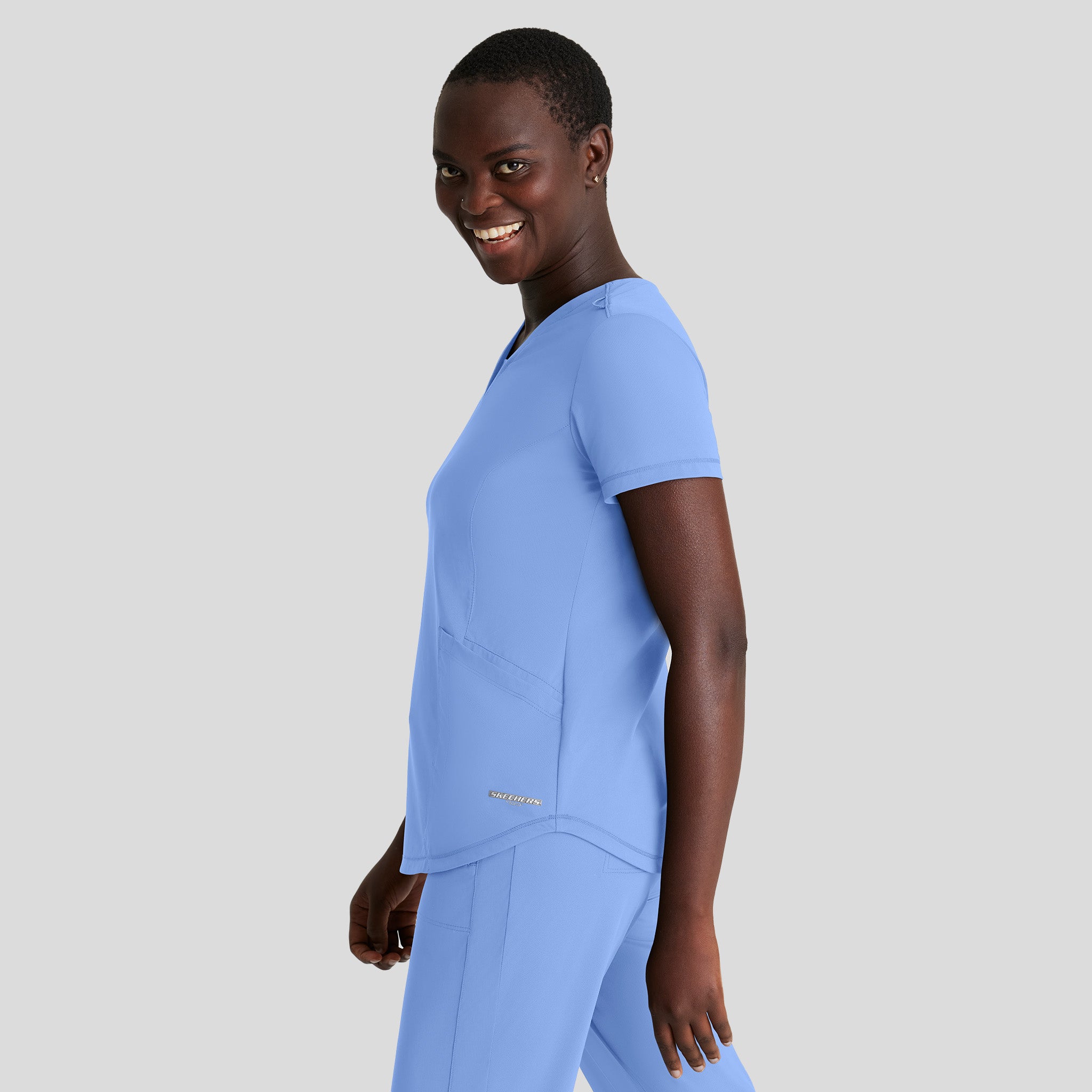 Serene 3-Pocket V-Neck Top | Ciel