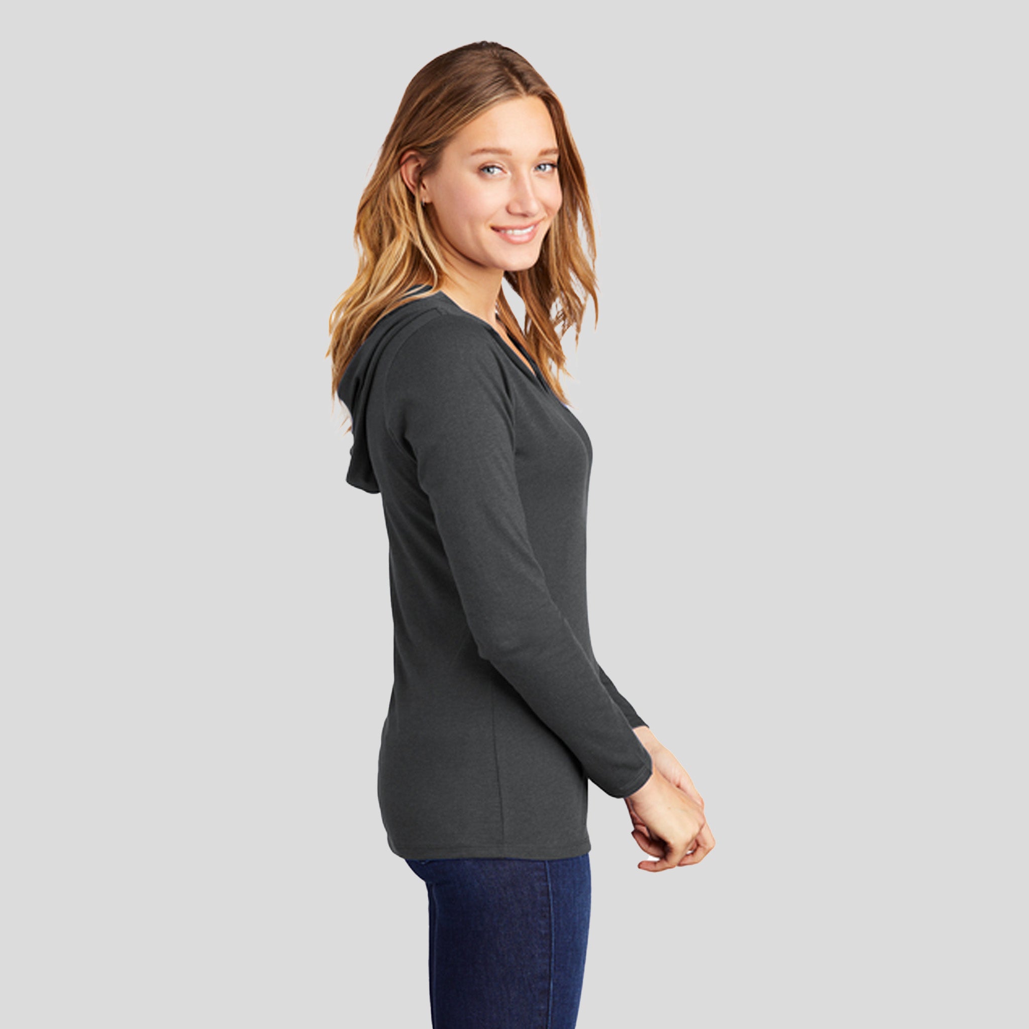 Womenโs Perfect Tri ยฎ Long Sleeve Hoodie | Charcoal