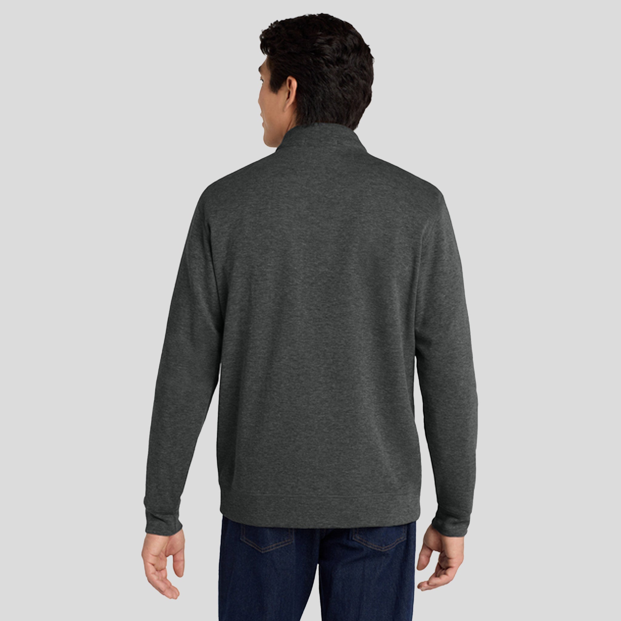 Interlock 1/4-Zip | Charcoal Heather/Medium Heather Grey
