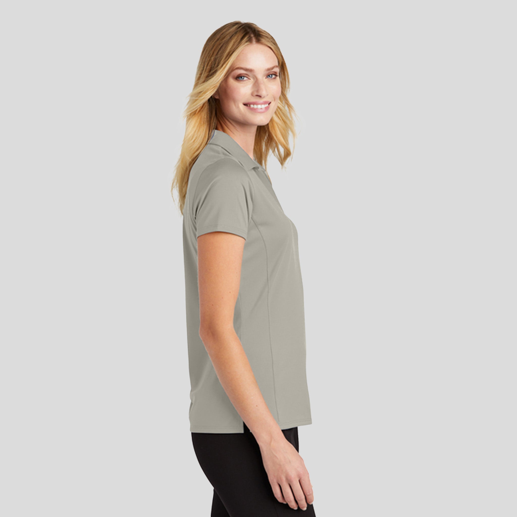 Women's Performance Staff Polo | Silver