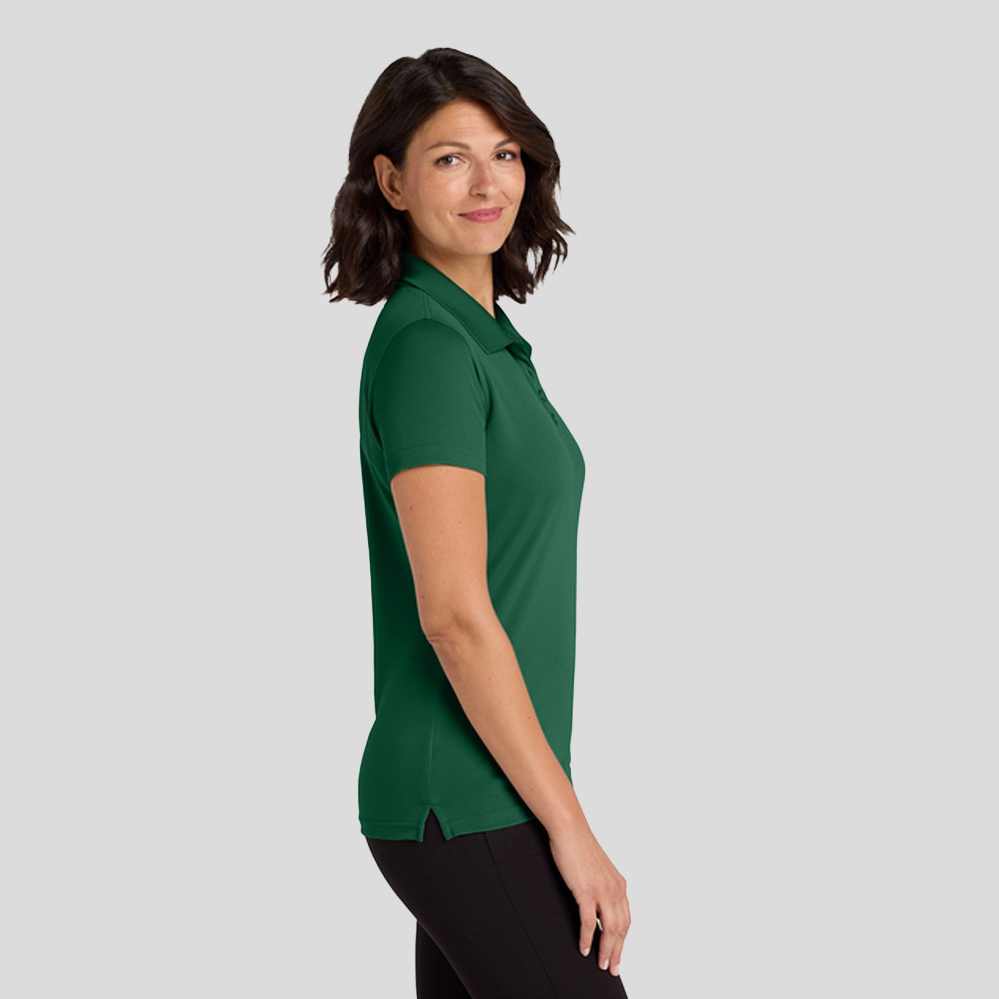 Women's Dry Zoneยฎ UV Micro-Mesh Polo | Deep Forest Green