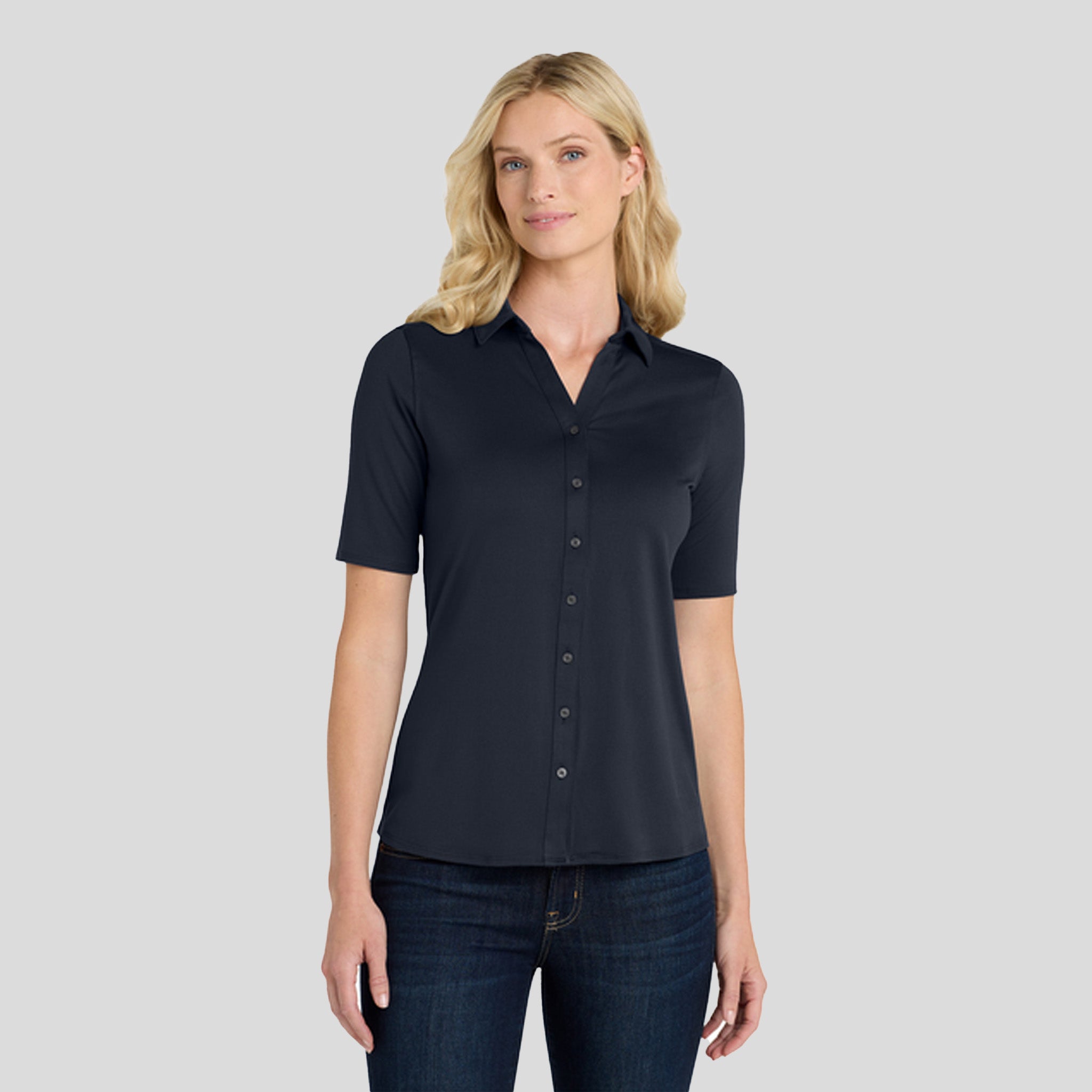 Women's City Stretch Top | River Blue Navy