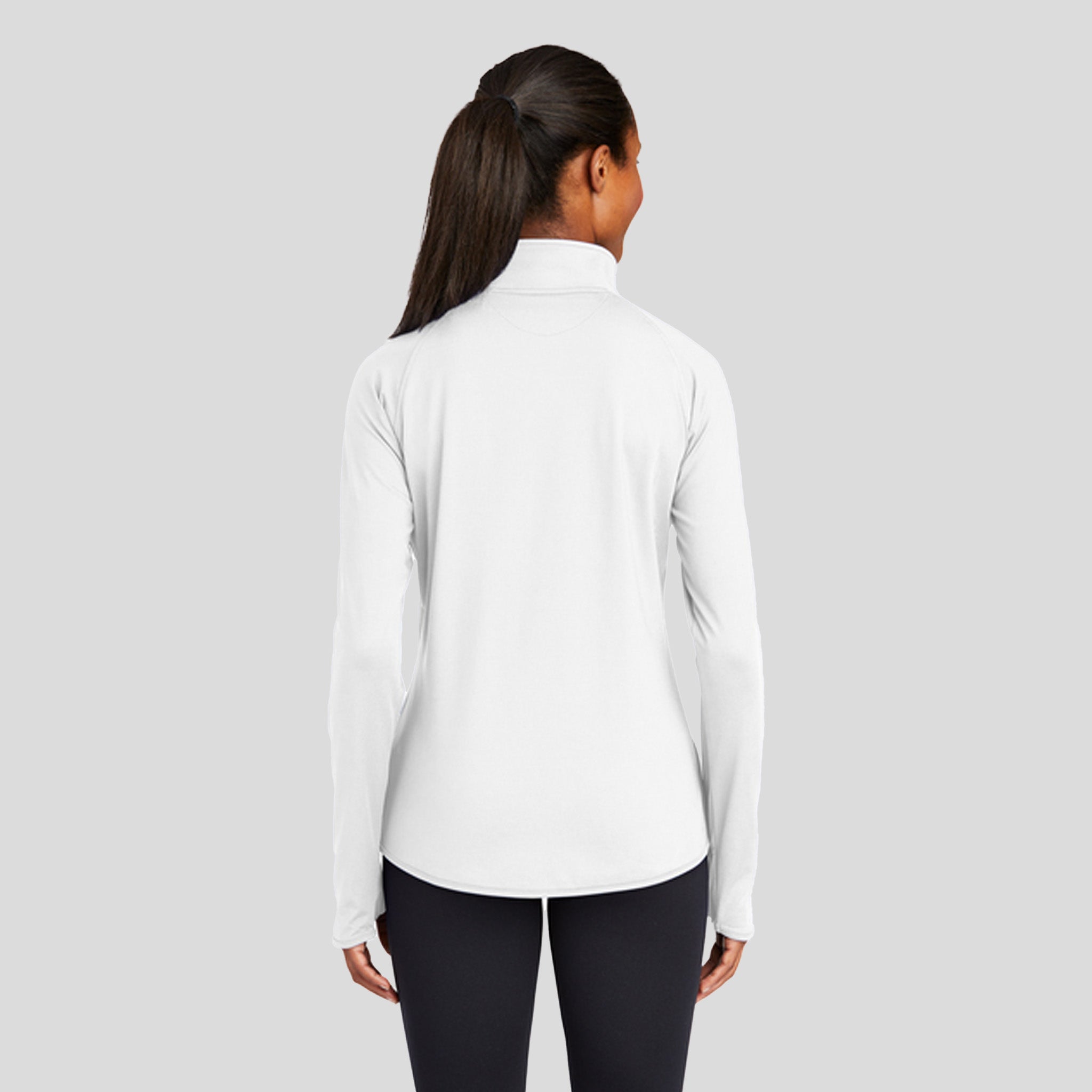 Women's Sport-Wickยฎ Stretch 1/4-Zip Pullover | White