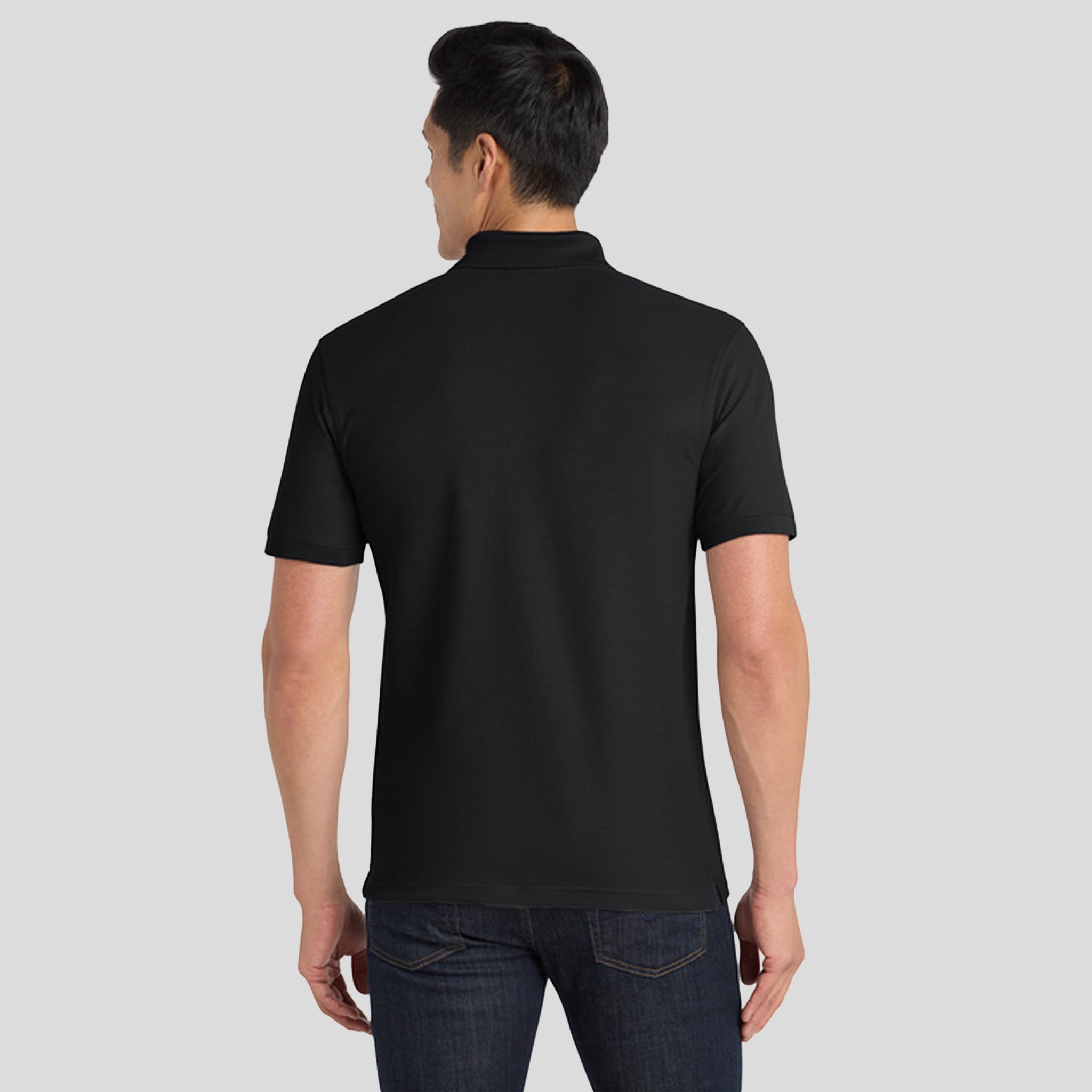 Men's Core Classic Pique Polo | Deep Black