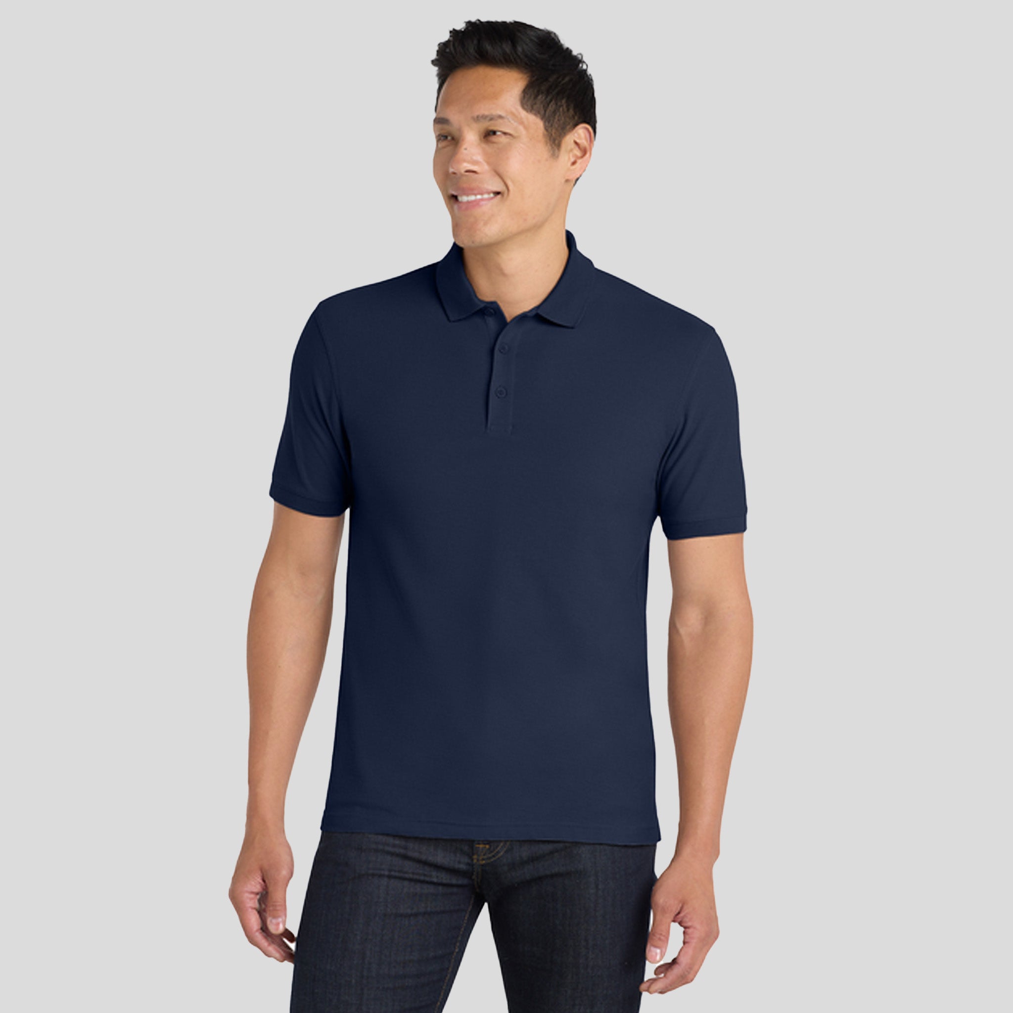 Men's Core Classic Pique Polo | Rich Blue Navy