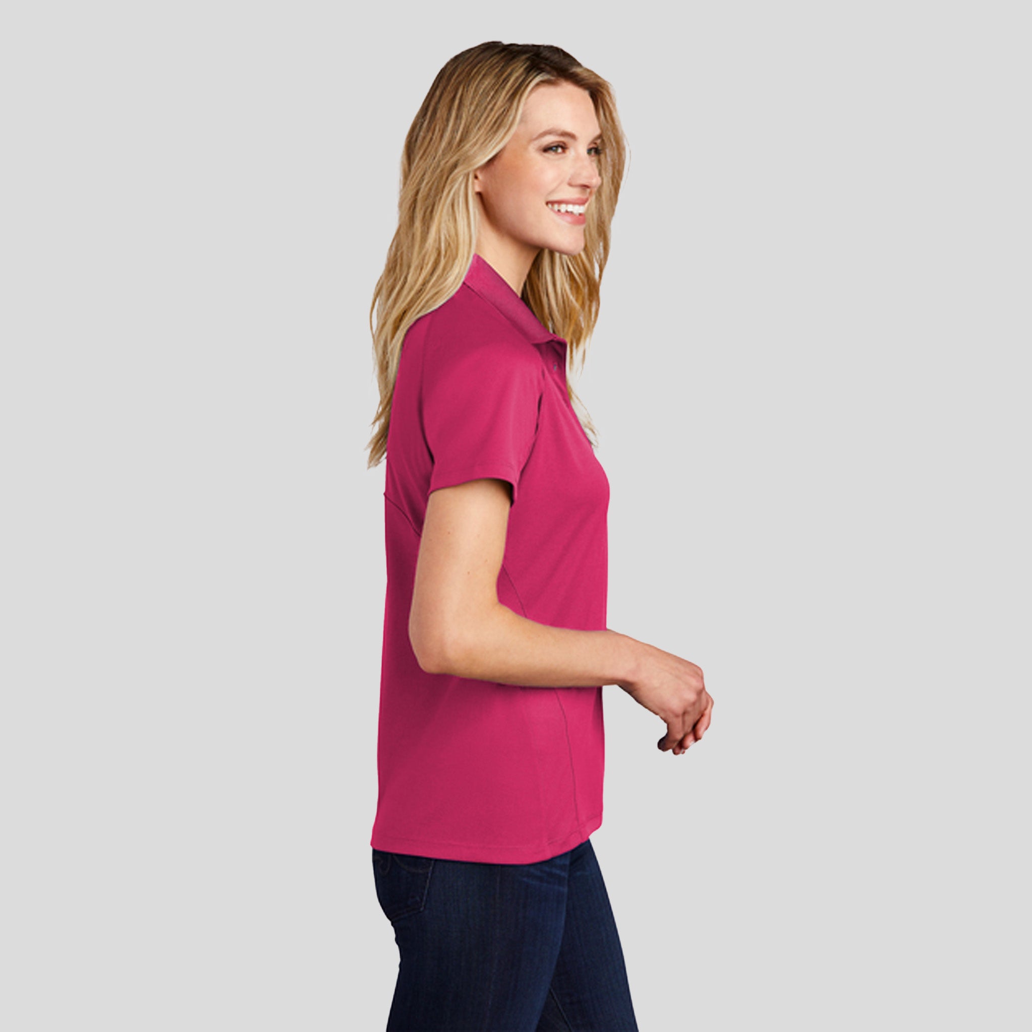 Women's Dri-Meshยฎ Pro Polo | Pink Raspberry