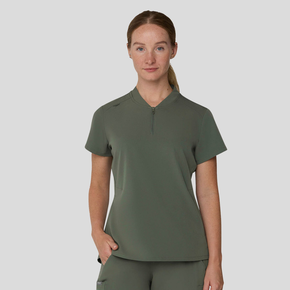 Tempo Women's 1/4 Zip Top | Olive