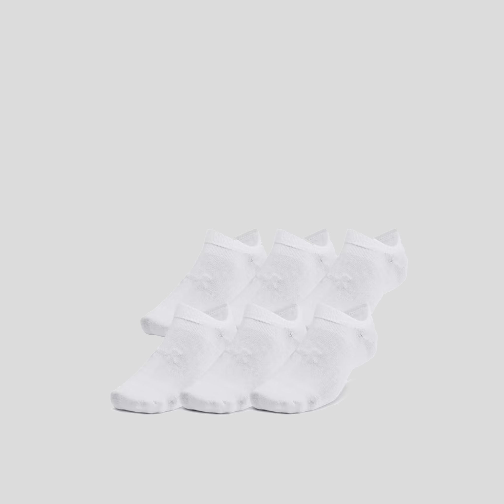Unisex UA Essential 6-Pack No-Show Socks | White