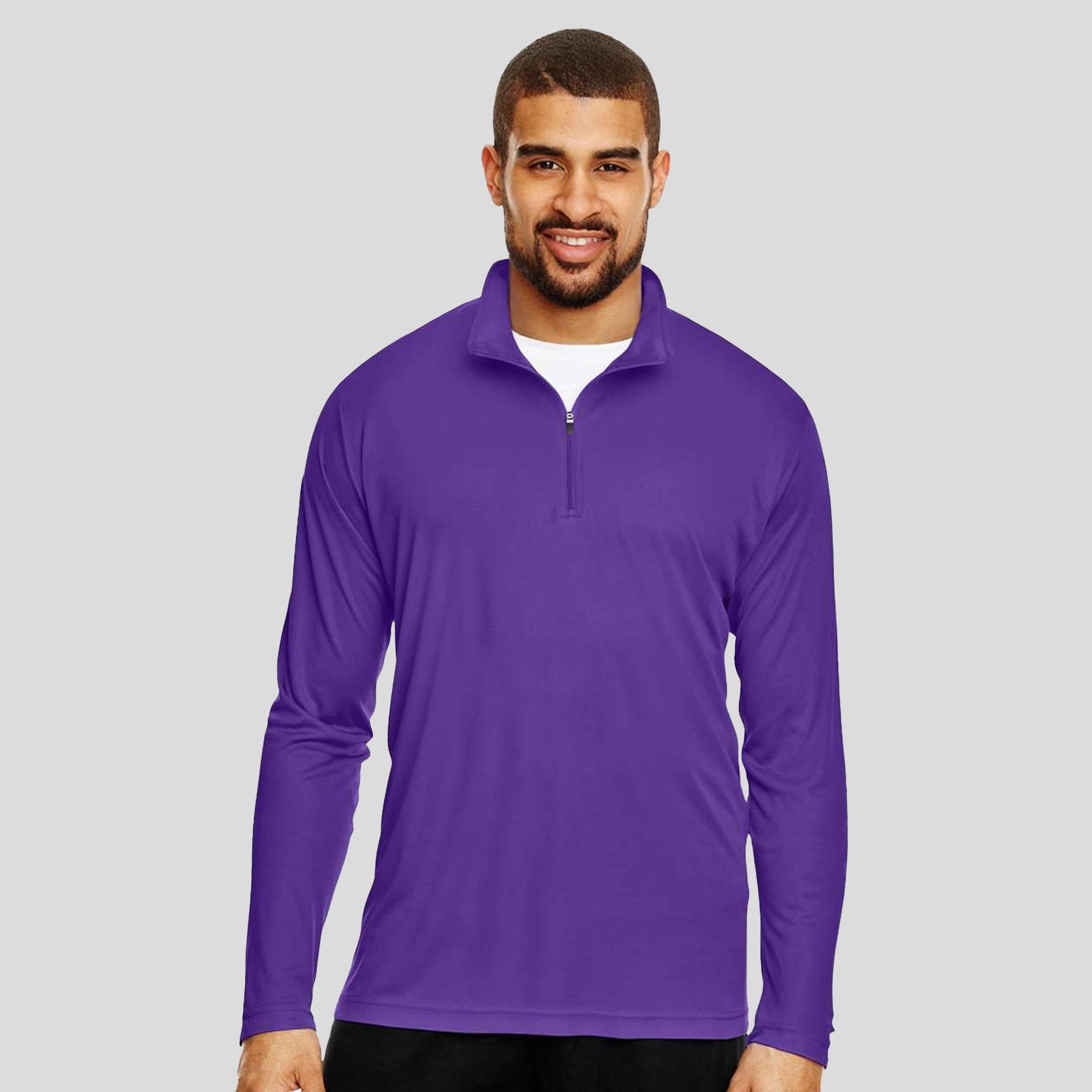 Men's Zone Performance Quarter-Zip Pullover | Sport Purple