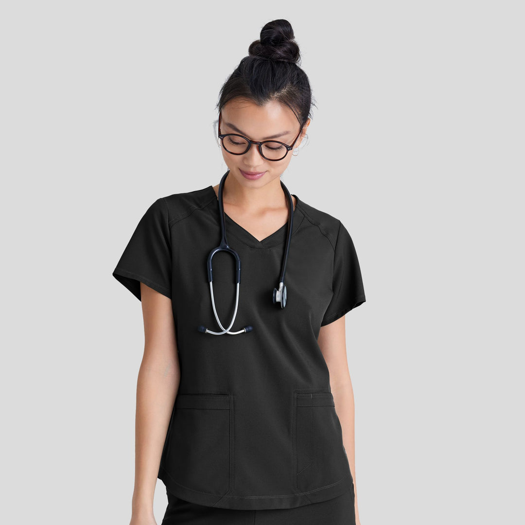 Rhythm Scrub Top New Grape Robert's Medical Uniforms