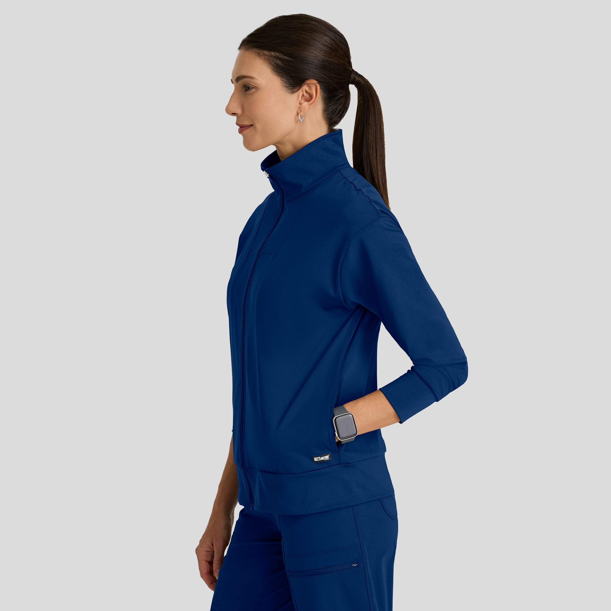 Ease Knit Warm-Up Jacket | Indigo