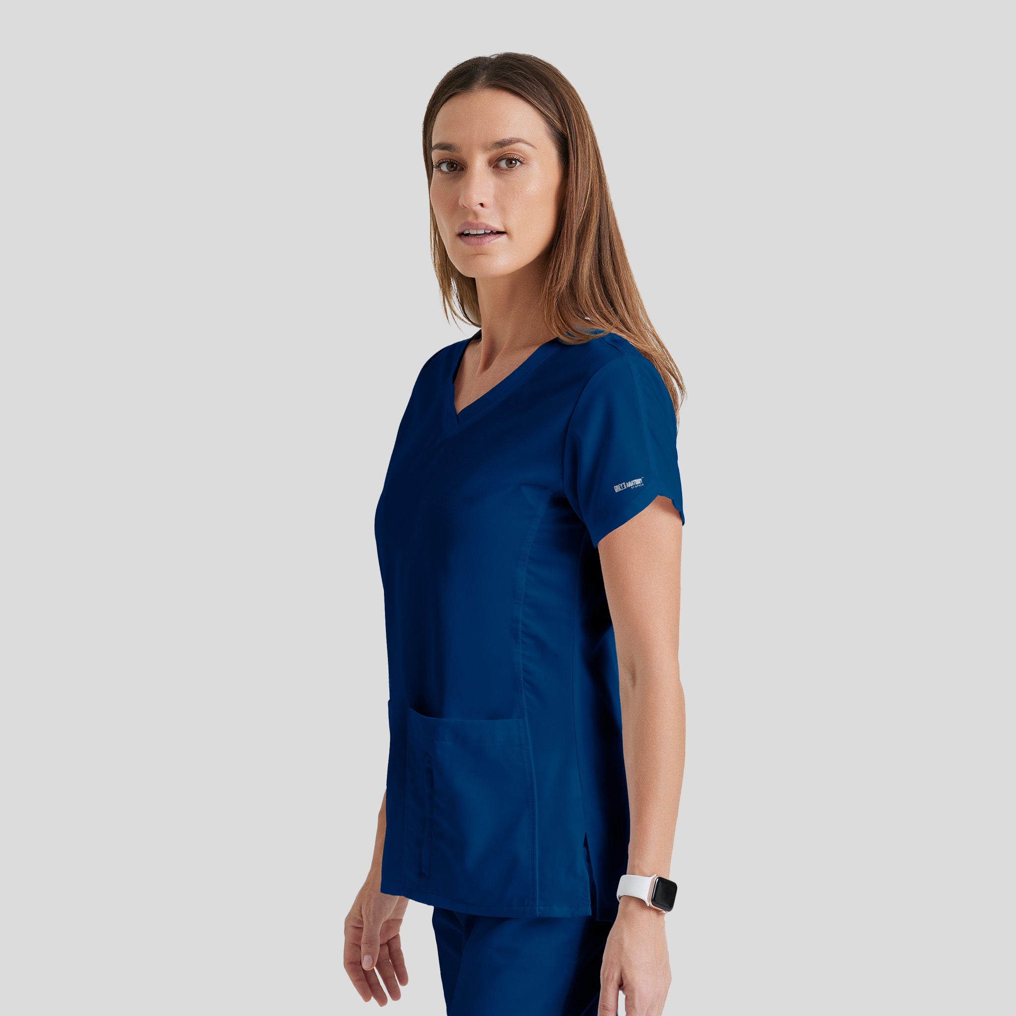 Cora 4-Pocket Scrub Top | Indigo
