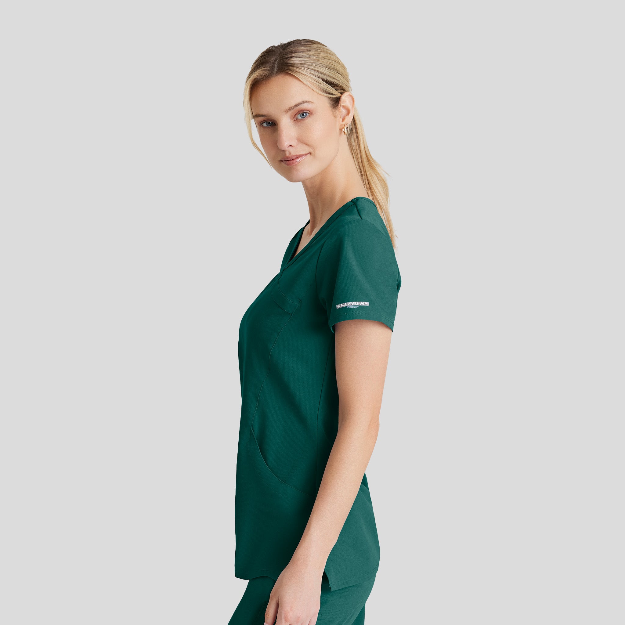Reliance 3-Pocket Crossover V-Neck Scrub Top | Hunter