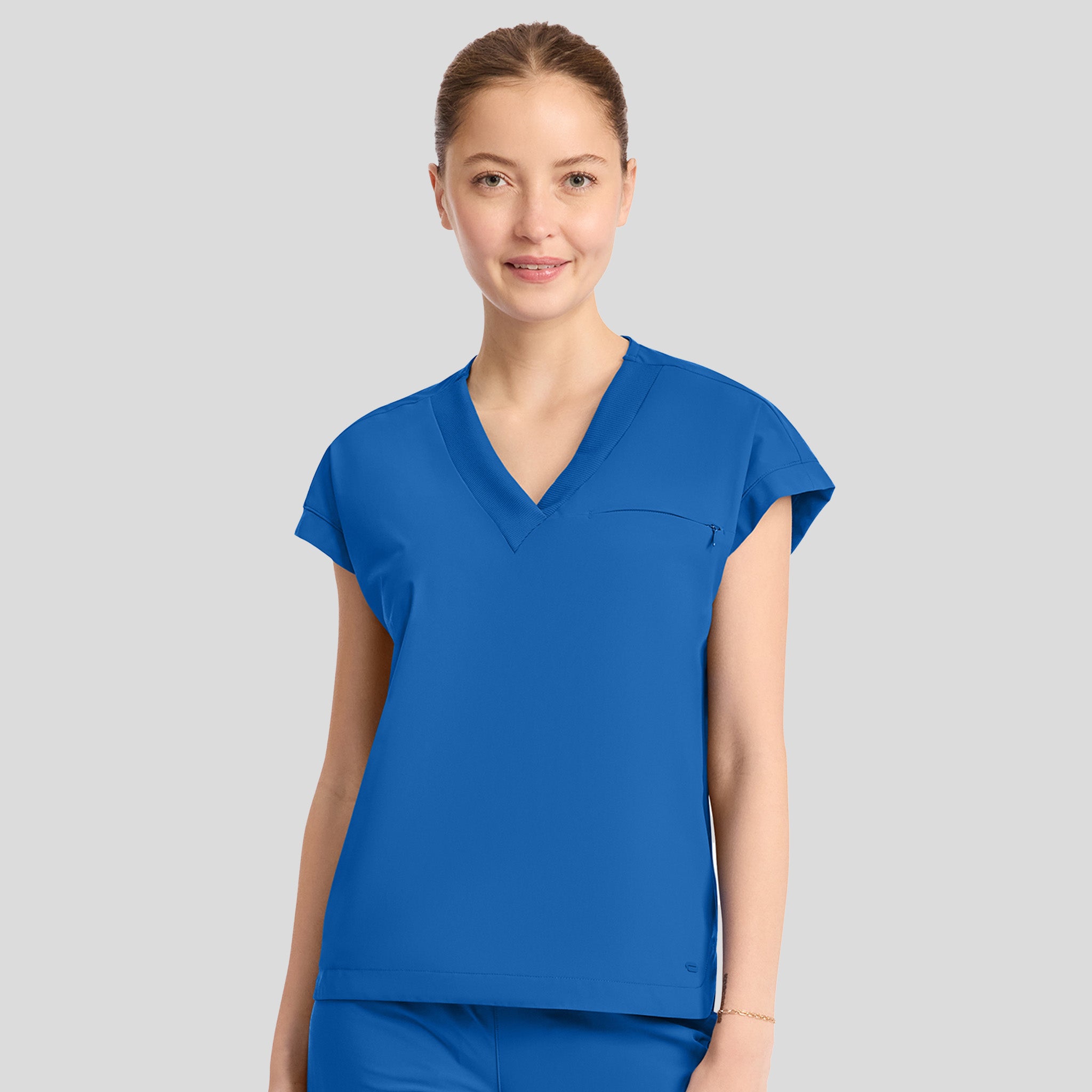 Dolman V-Neck Top | Royal